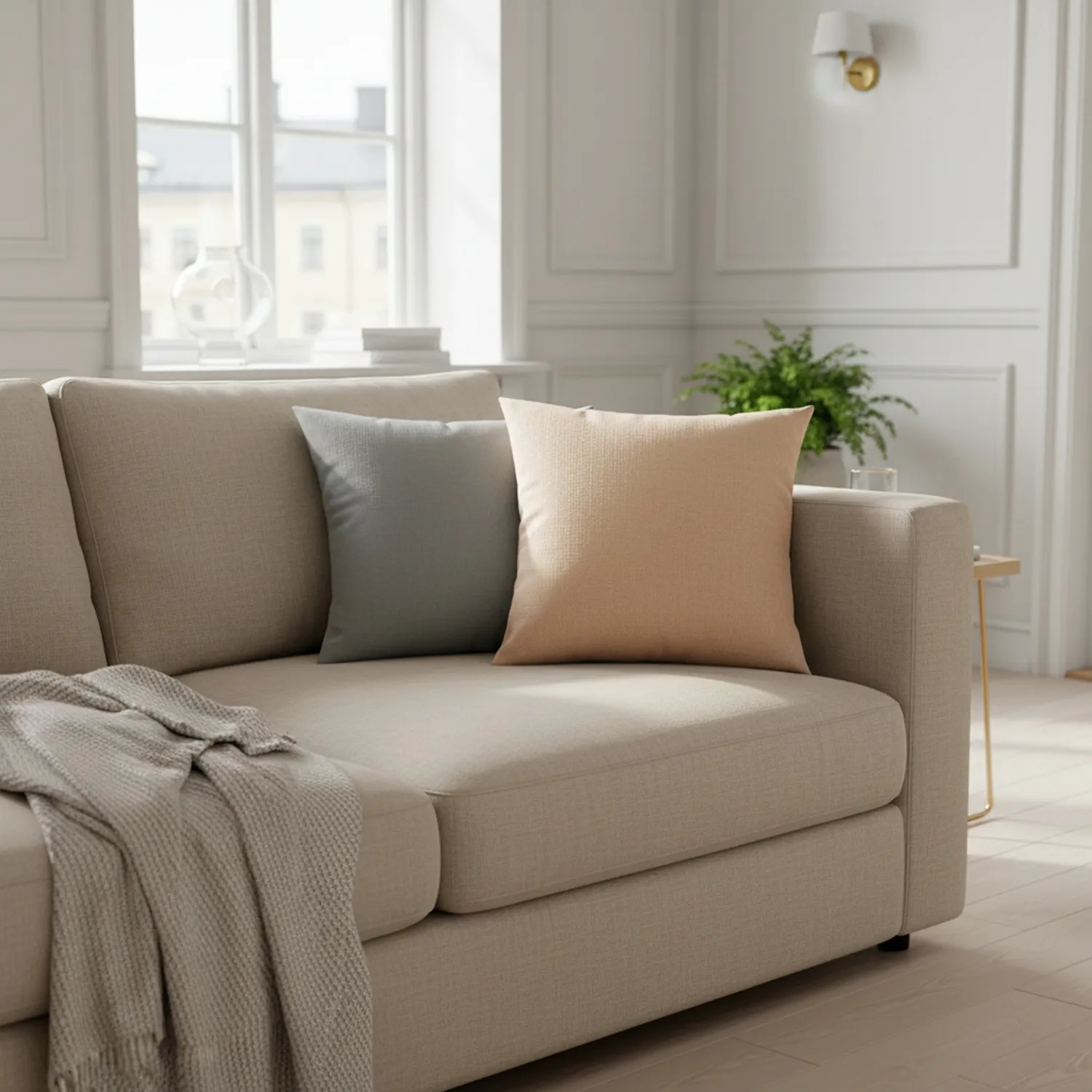 Housse de coussin - Luana (beige)