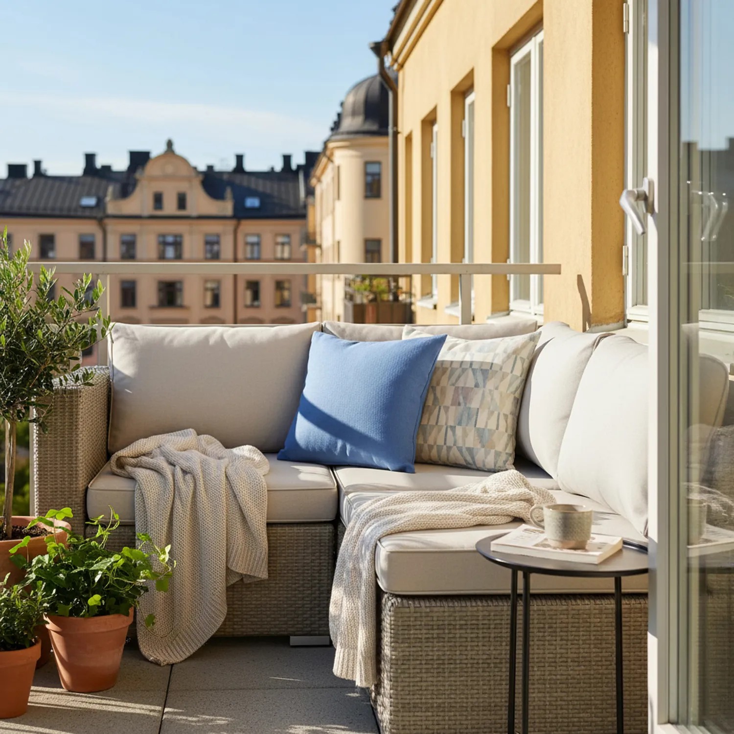 Housse de coussin - Luana (bleu)