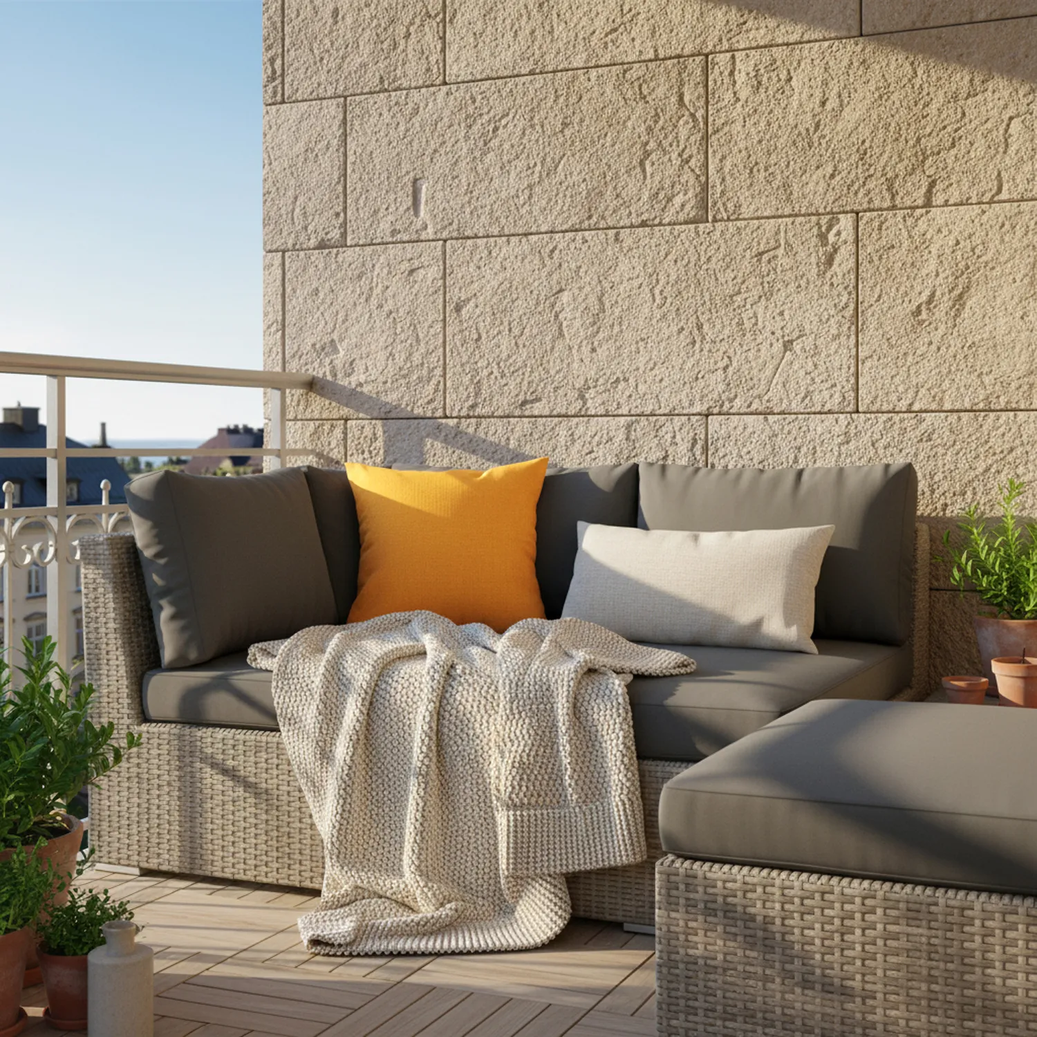 Housse de coussin - Luana (jaune)