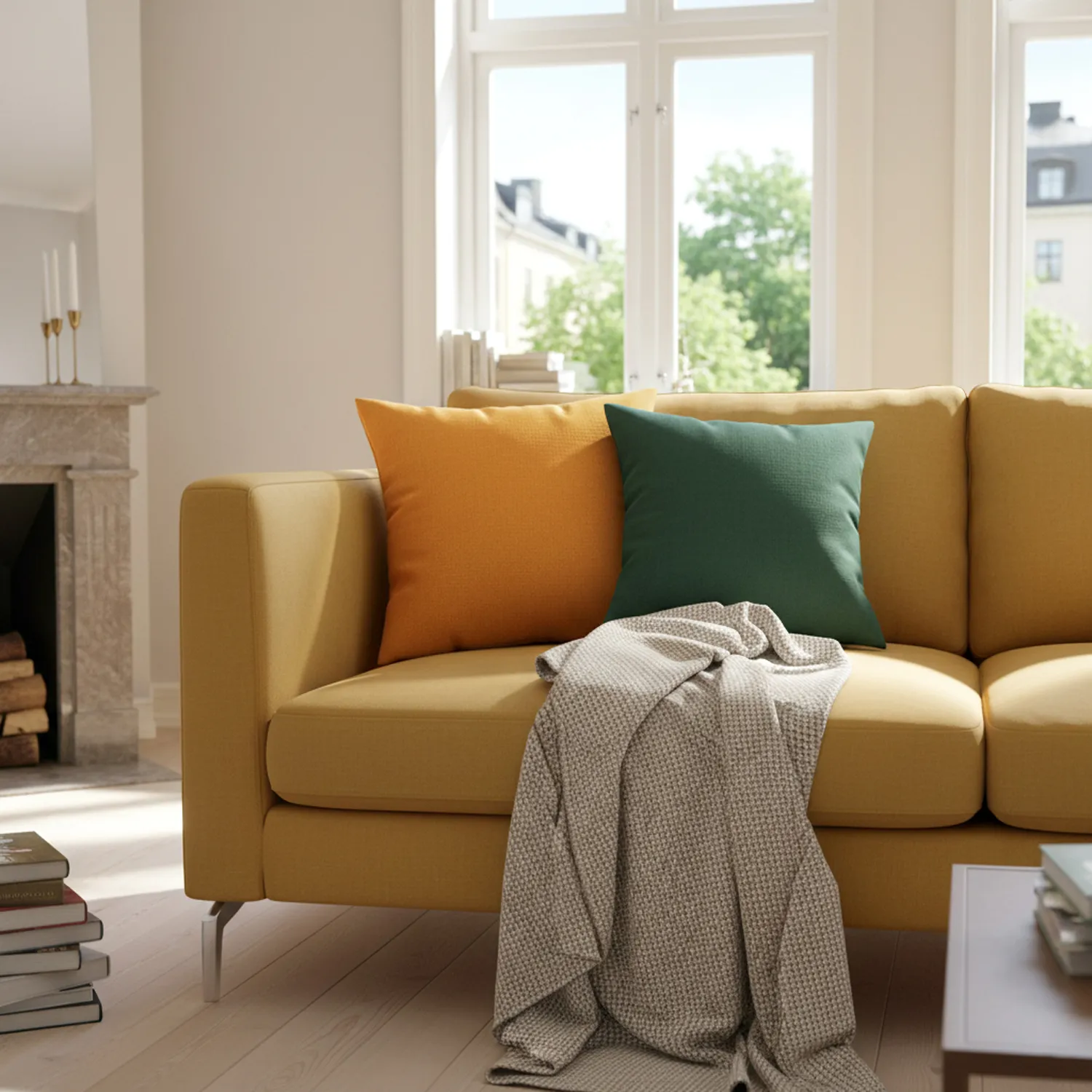 Housse de coussin - Luana (jaune)