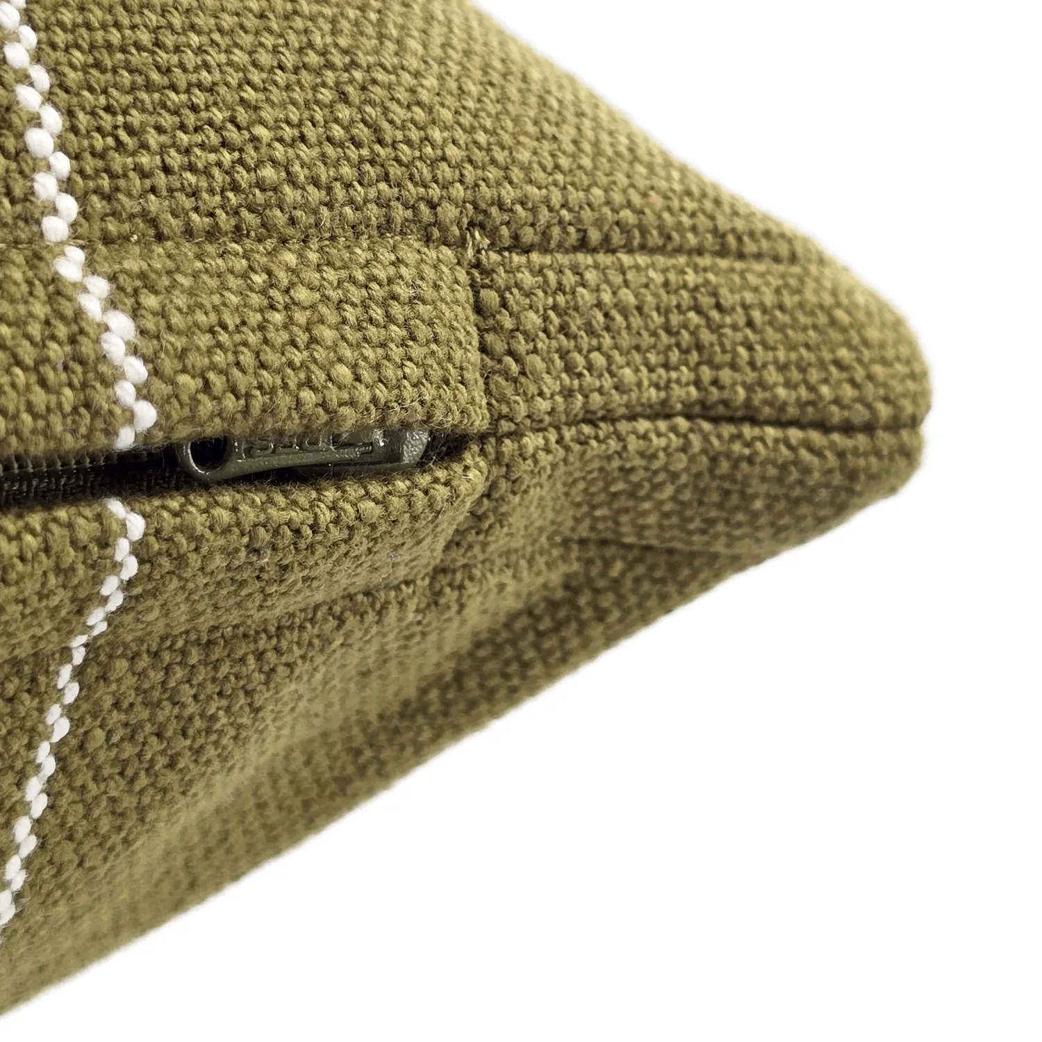 Housse de coussin - Martina Stripe (vert/blanc)