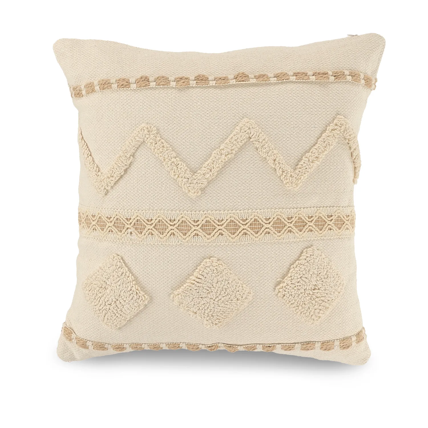 Housse de coussin - Miquelon (blanc)