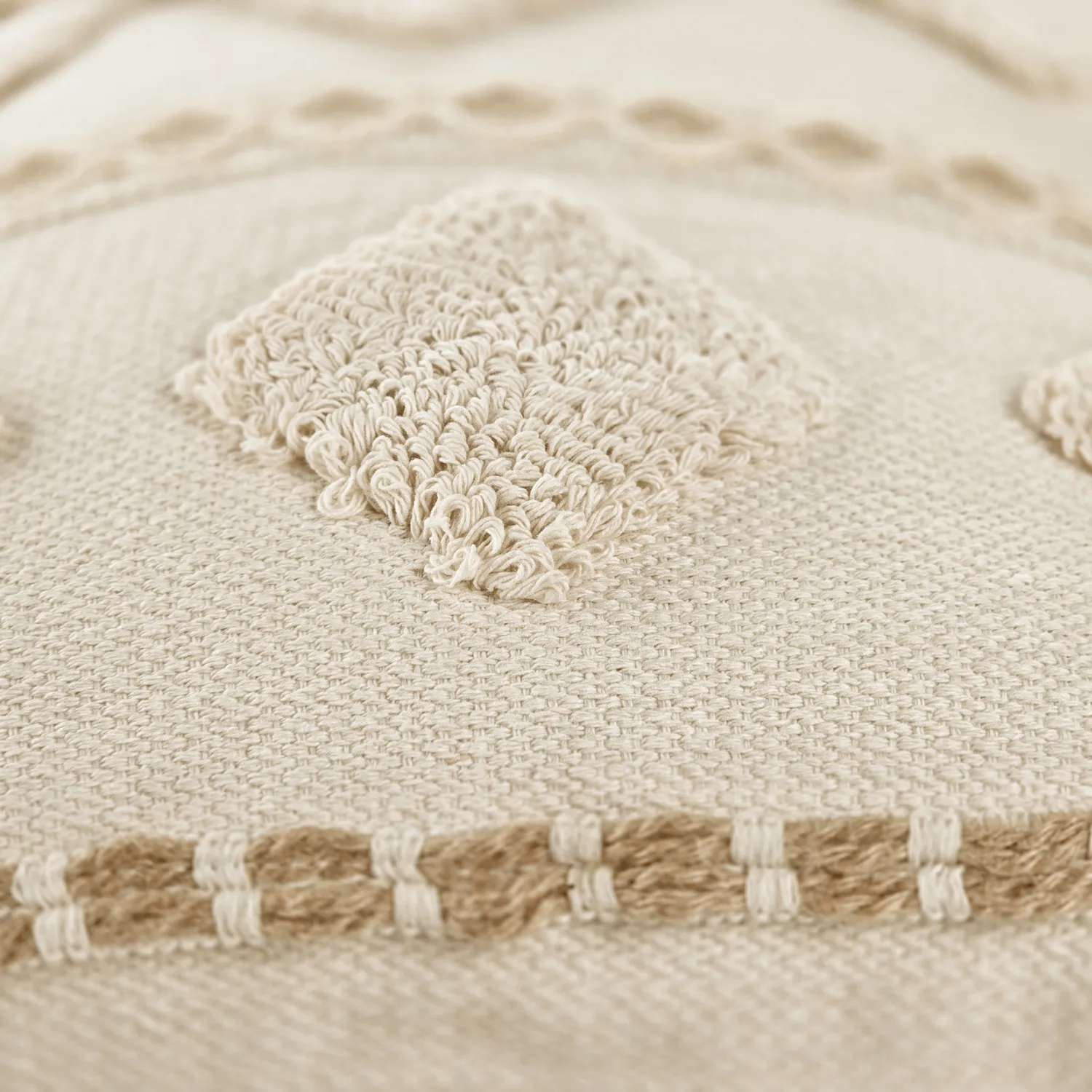 Housse de coussin - Miquelon (blanc)