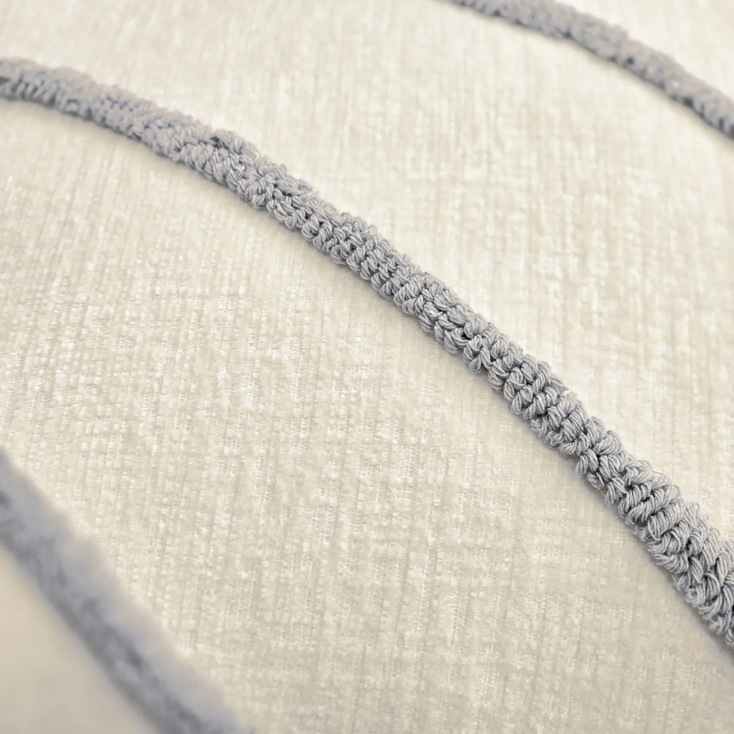 Housse de coussin - Montreux (blanc cassé/gris)