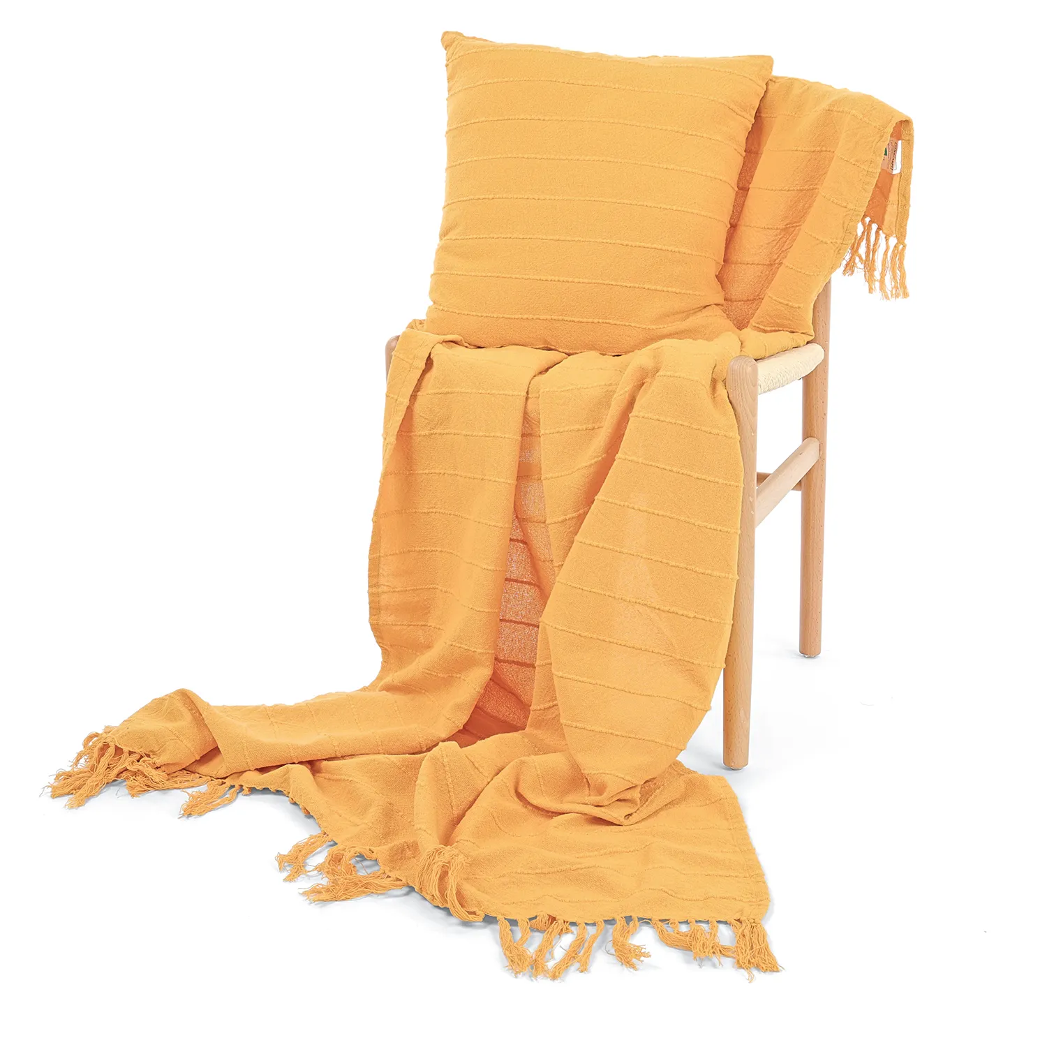 Taie d'oreiller - Nalani cotton cushion cover (orange)