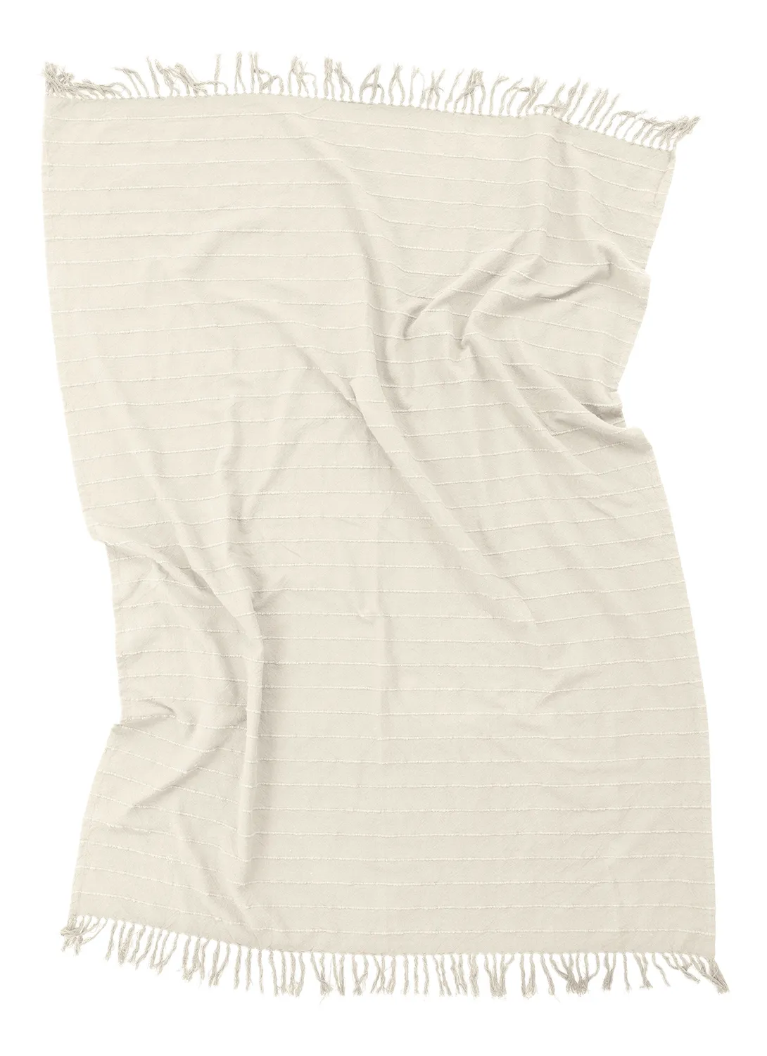 Couvertures - Nalani cotton throw (crème)