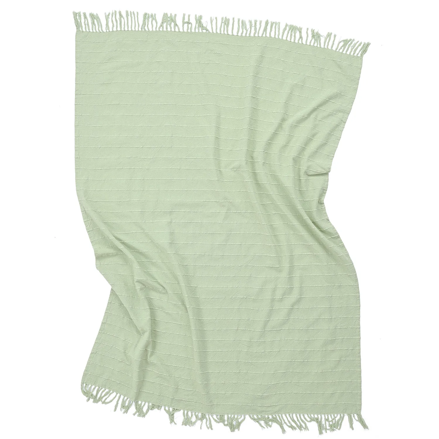 Couvertures - Nalani cotton throw (vert clair)