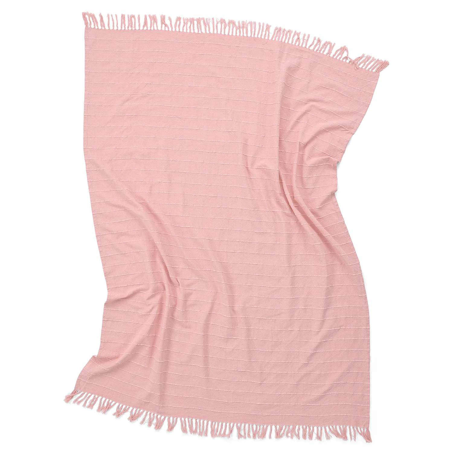 Couvertures - Nalani cotton throw (rose)