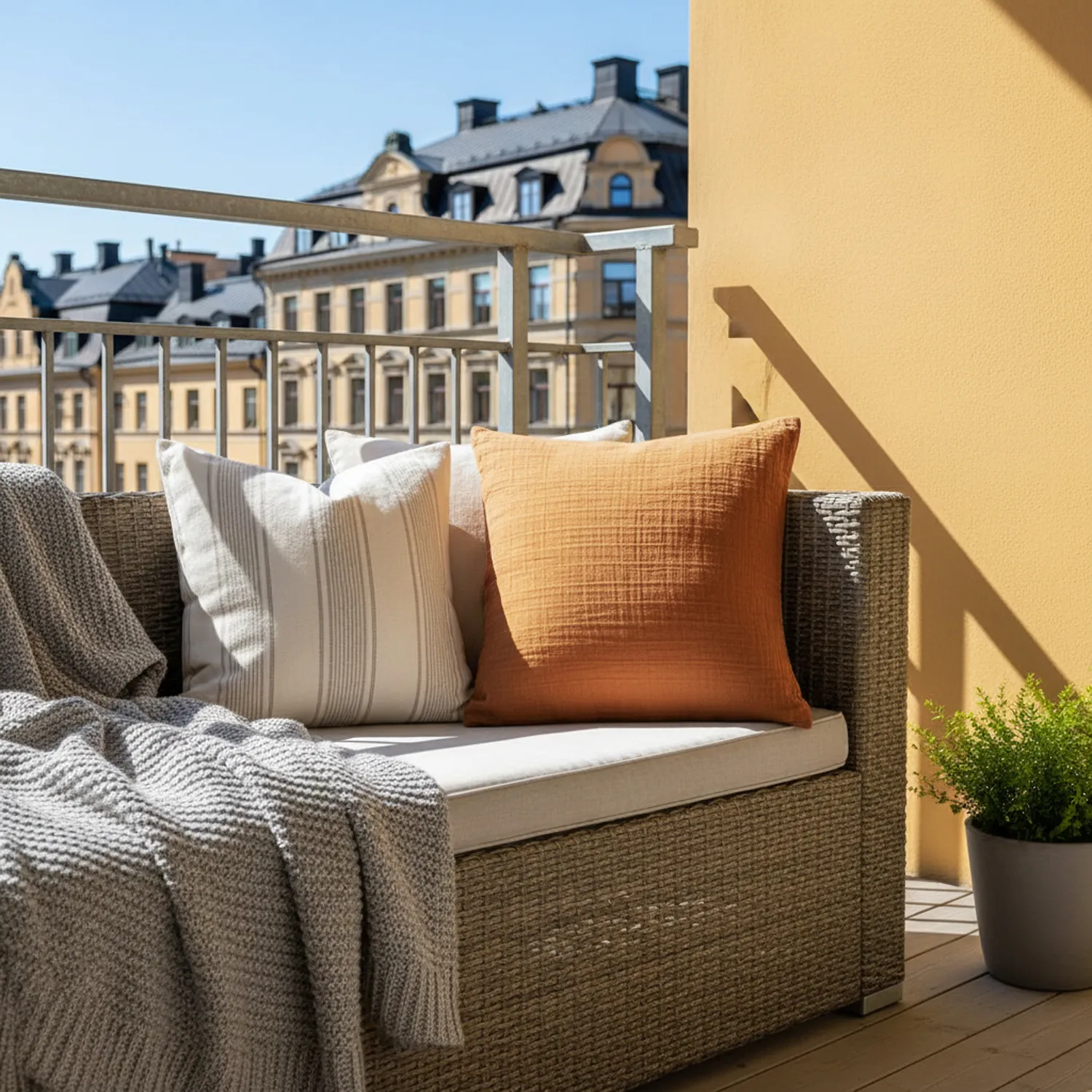 Housse de coussin - Vanja (marron clair)