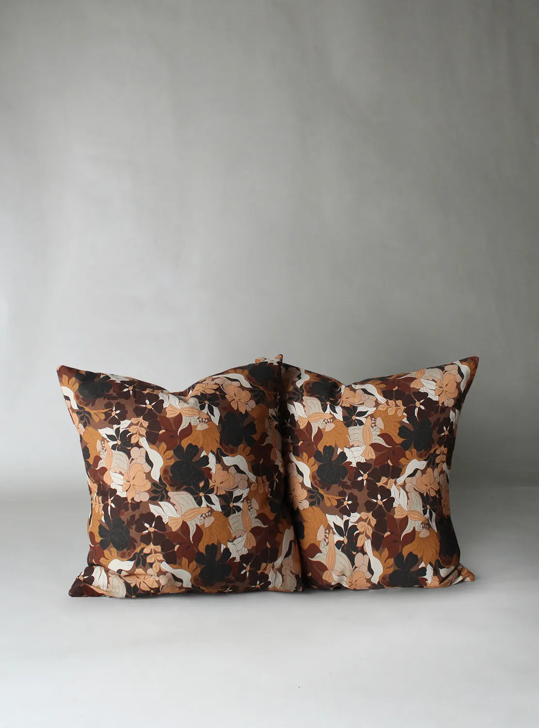 Housse de coussin lot de 2 Asta (marron)