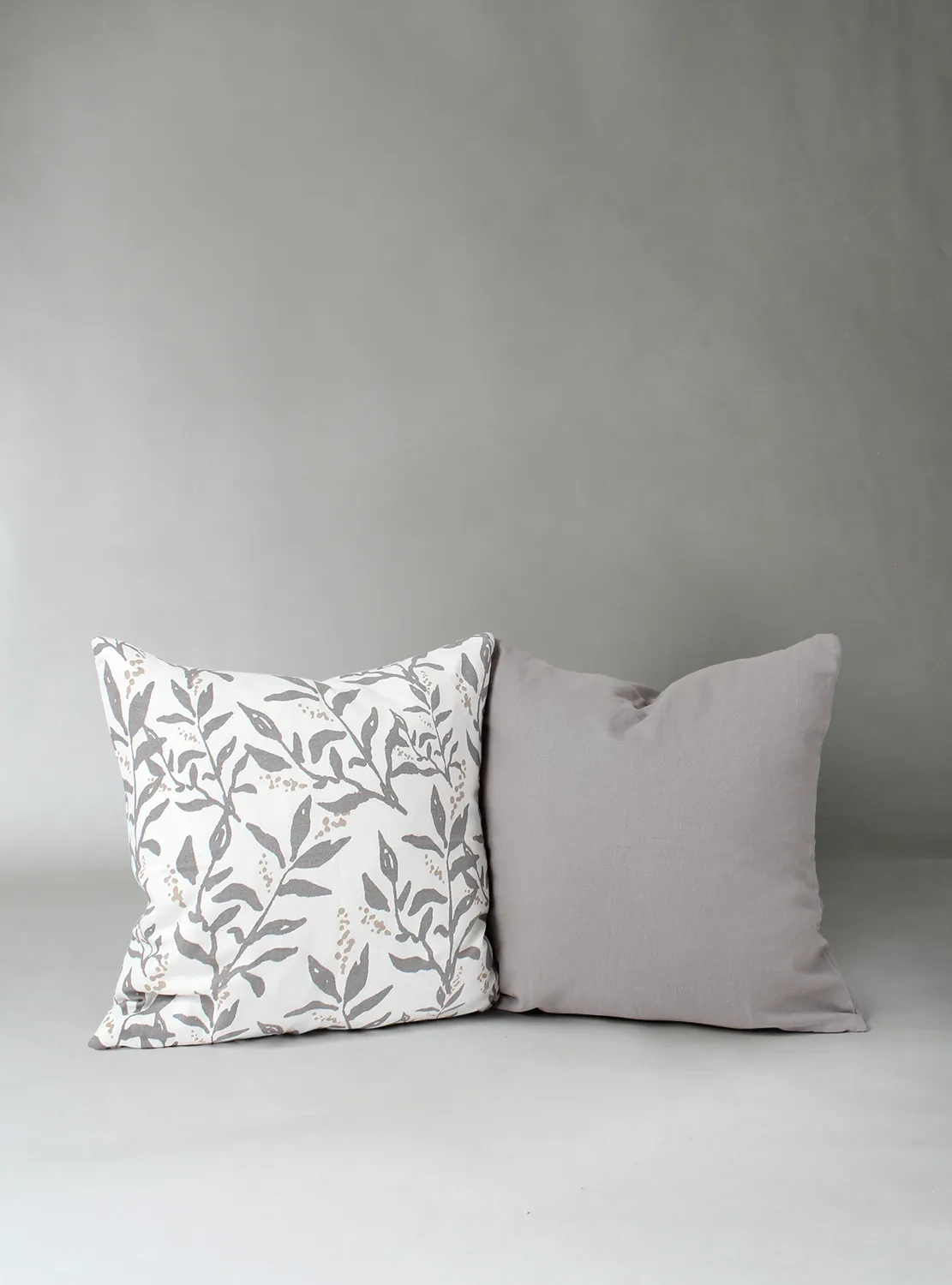 Housse de coussin lot de 2 - Katri (gris)