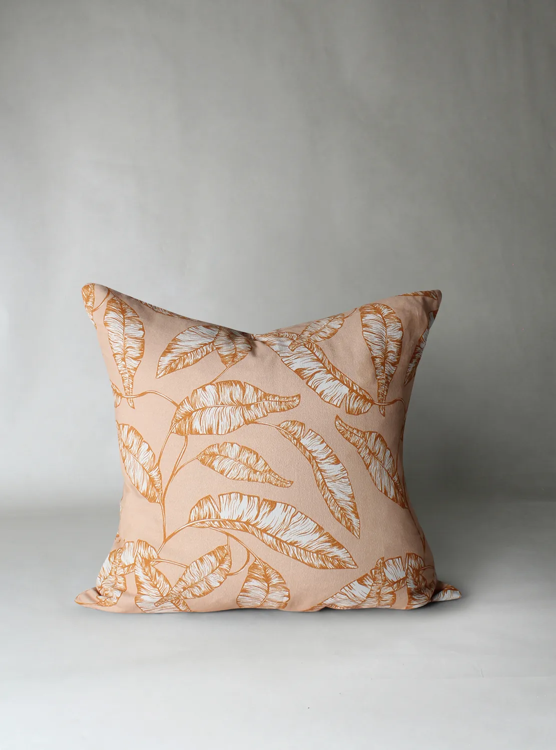 Housse de coussin - Leaves (orange)