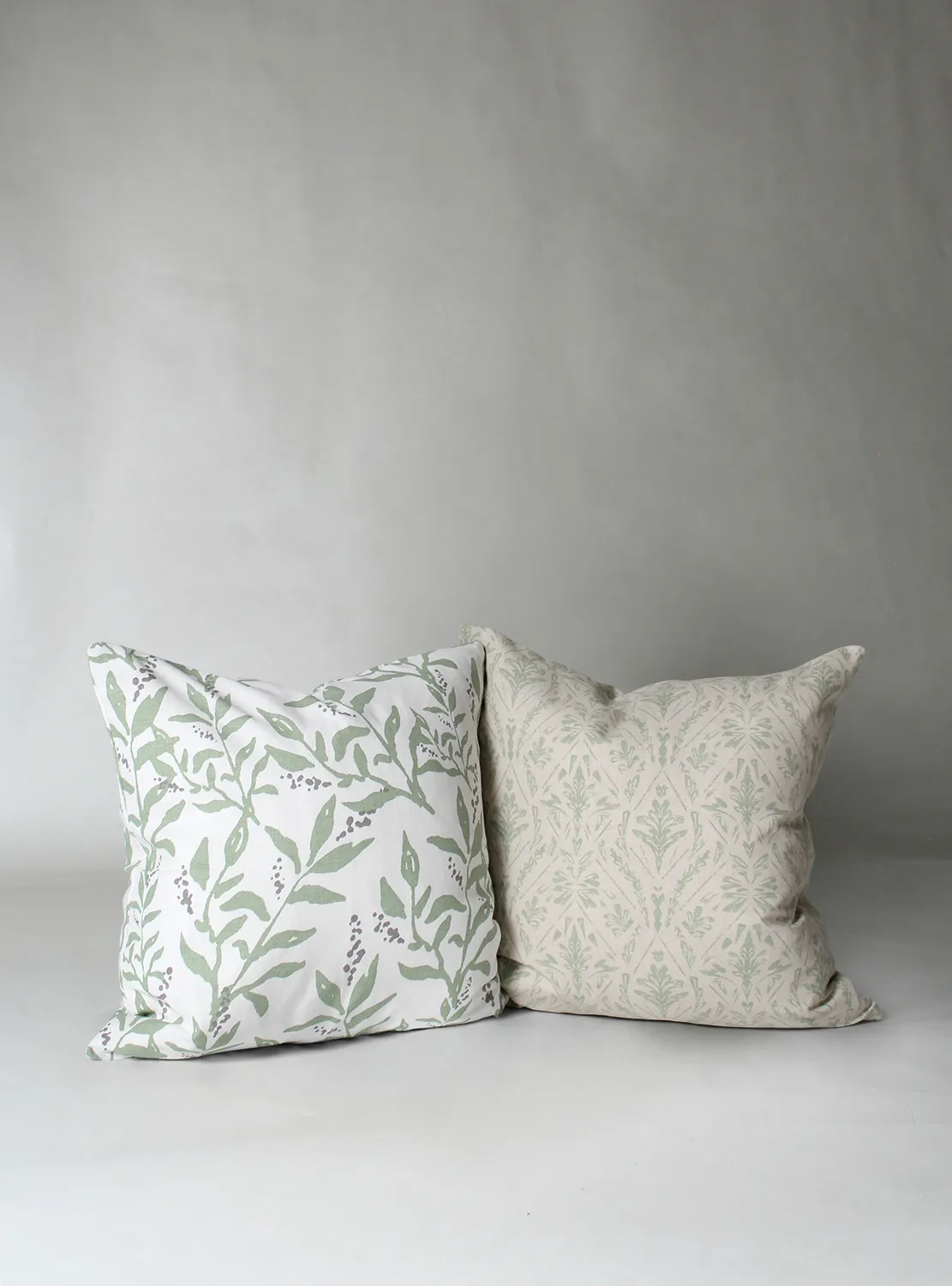 Housse de coussin lot de 2 - Minna (vert)