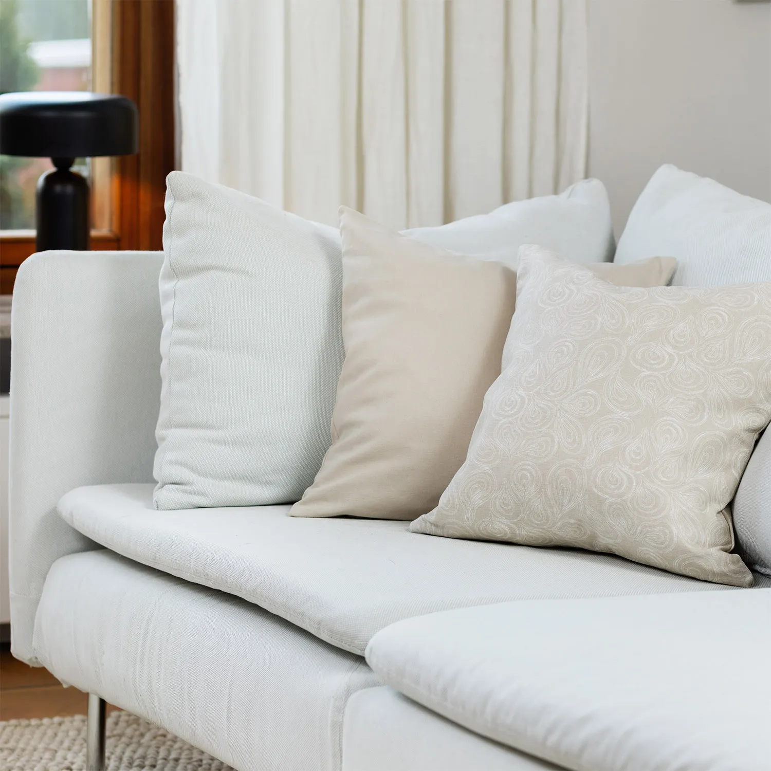 Housse de coussin lot de 2 - Merja (beige)