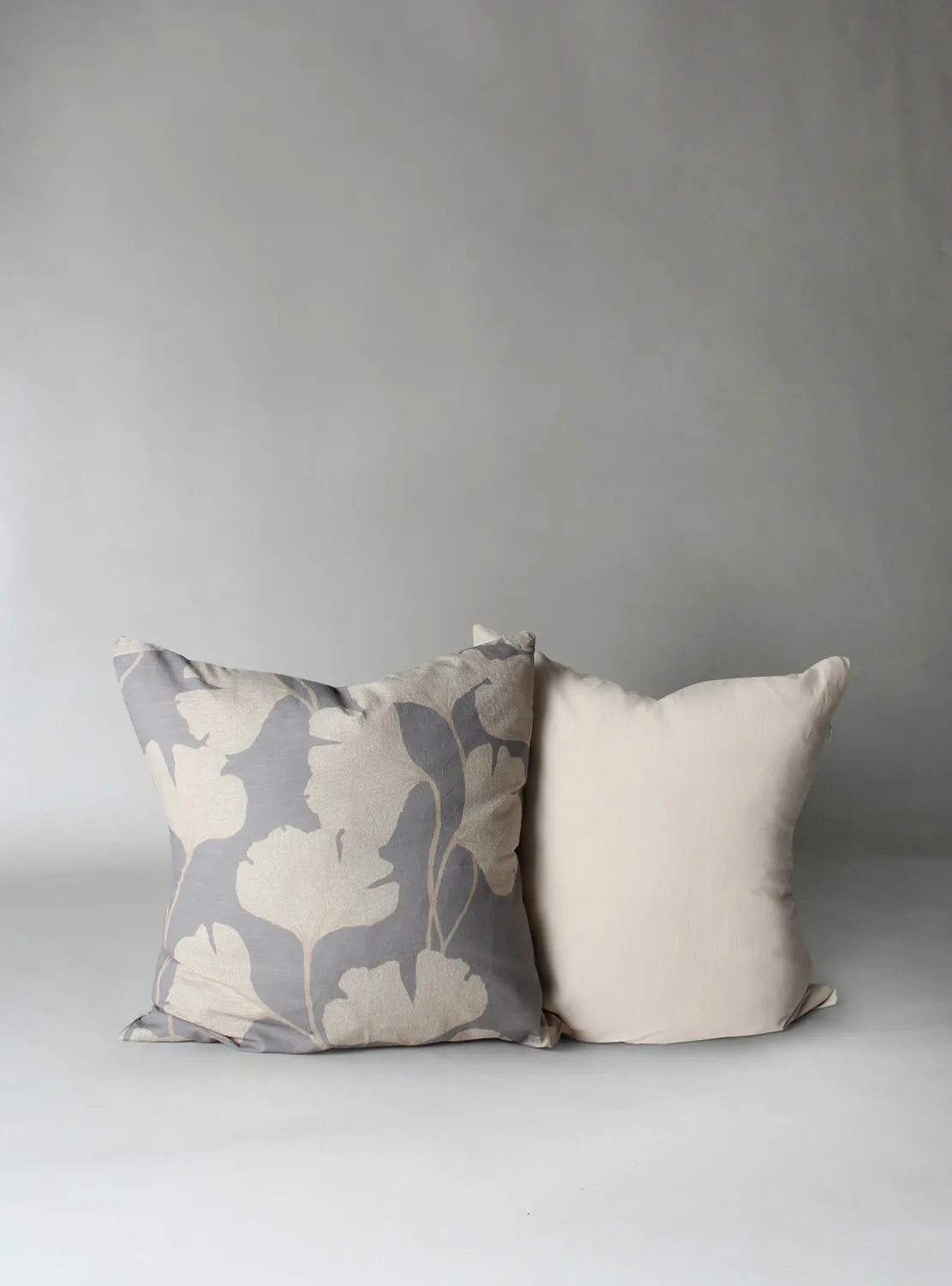 Housse de coussin lot de 2 - Abril (gris/beige)