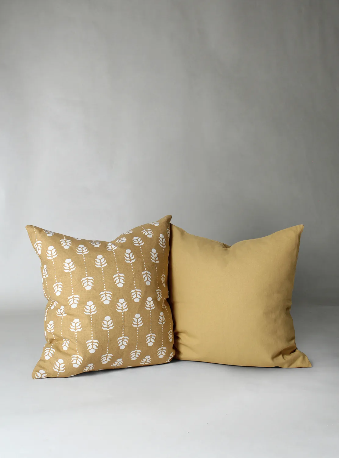 Housse de coussin lot de 2 - Sari (jaune)