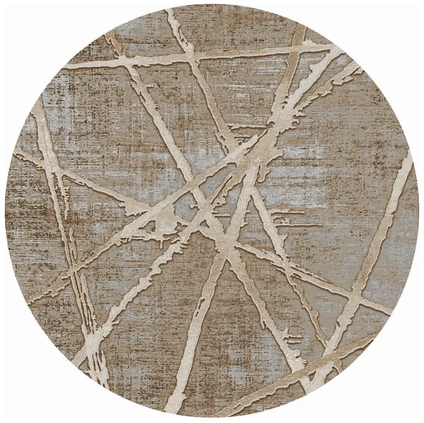 Tapis rond - Lagos (beige)