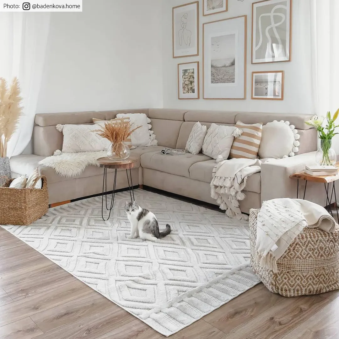 Shaggy intérieur-extérieur - Lancaster (beige)