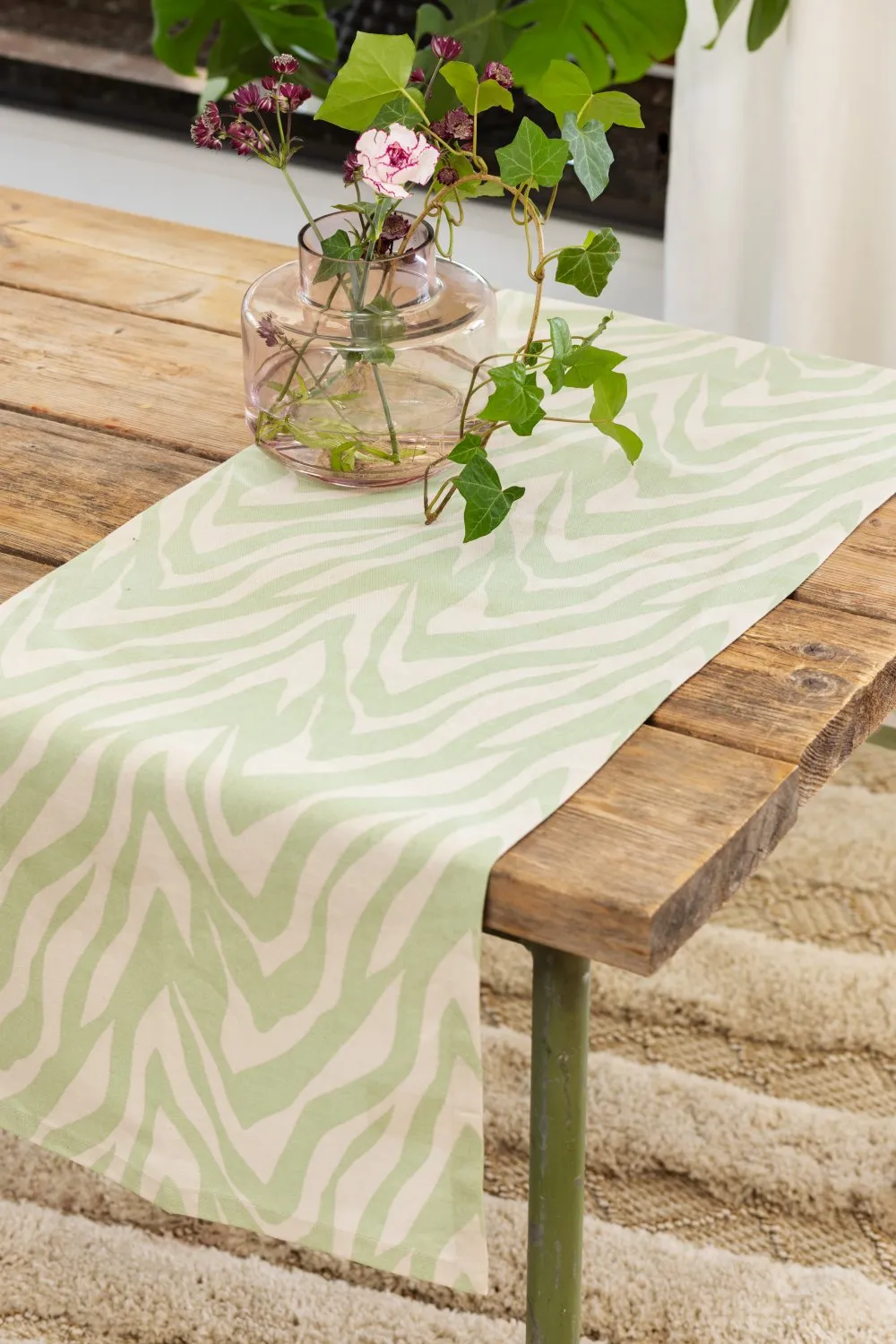 Chemins de table - Chemins Laura (vert)