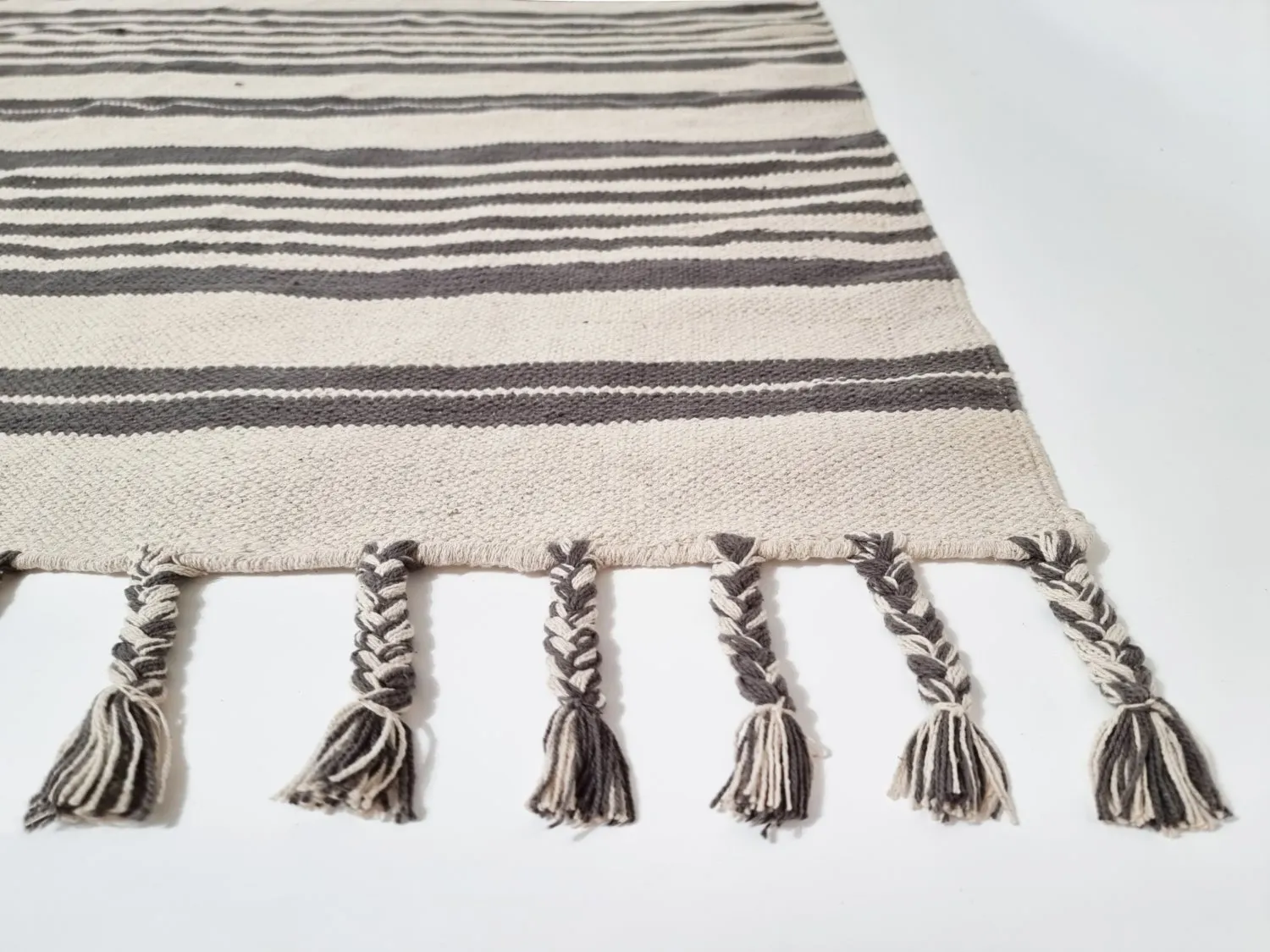 Tapis en coton - Lehi (gris)