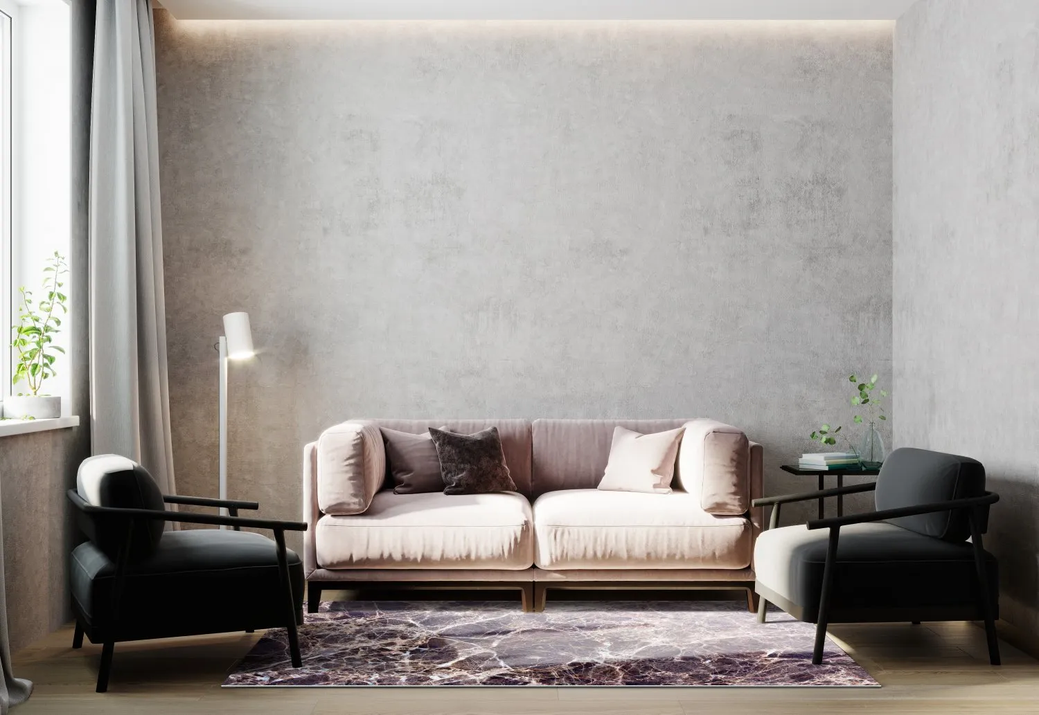 Tapis Wilton - Sines (violet)