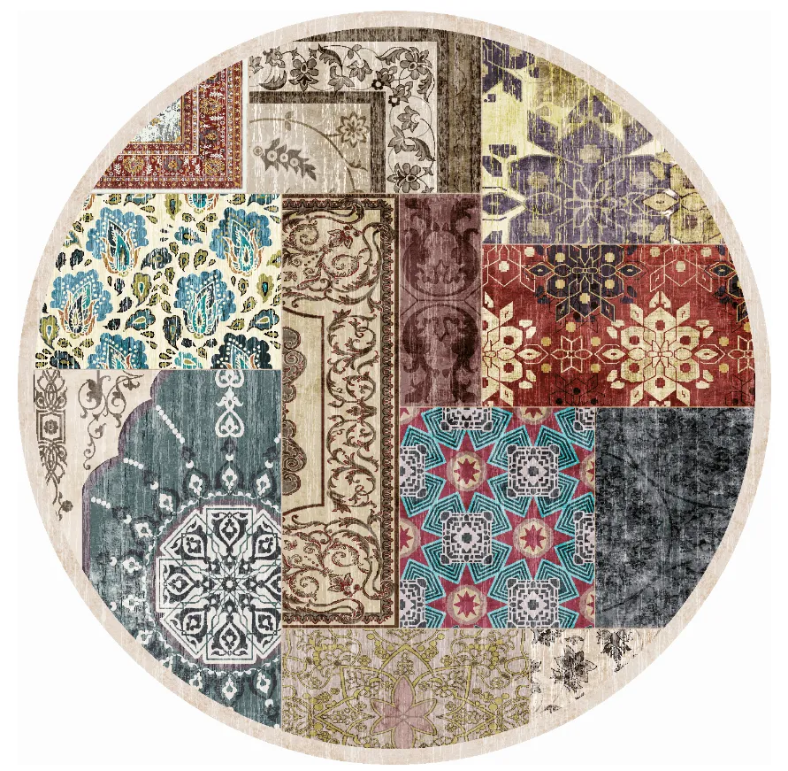 Tapis rond - Linosa (multicolore)