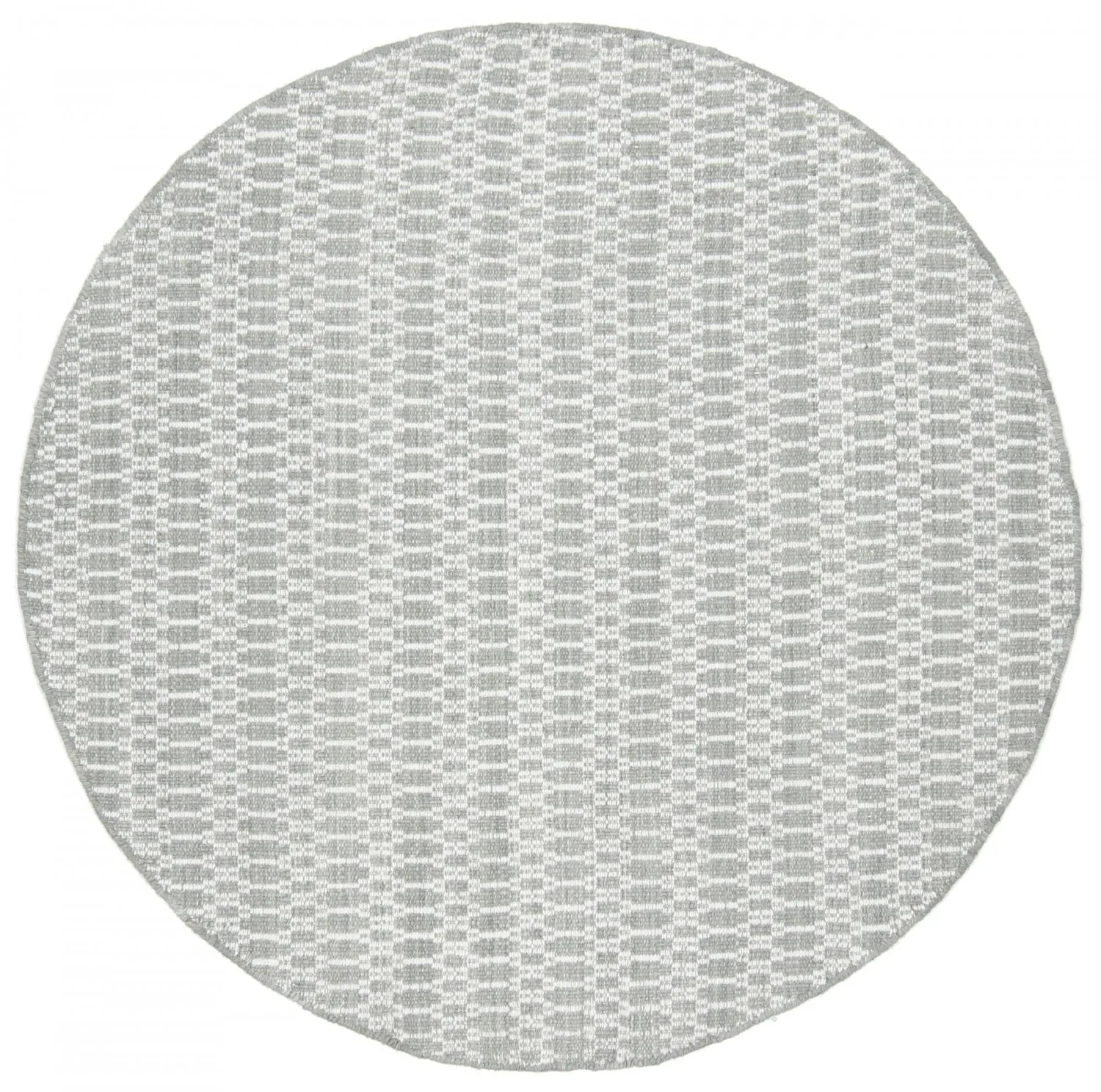 Tapis rond - Long Stitch (gris)