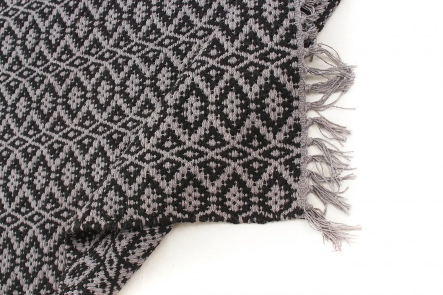 Tapis en patchwork - Lykke (gris/gris foncé)