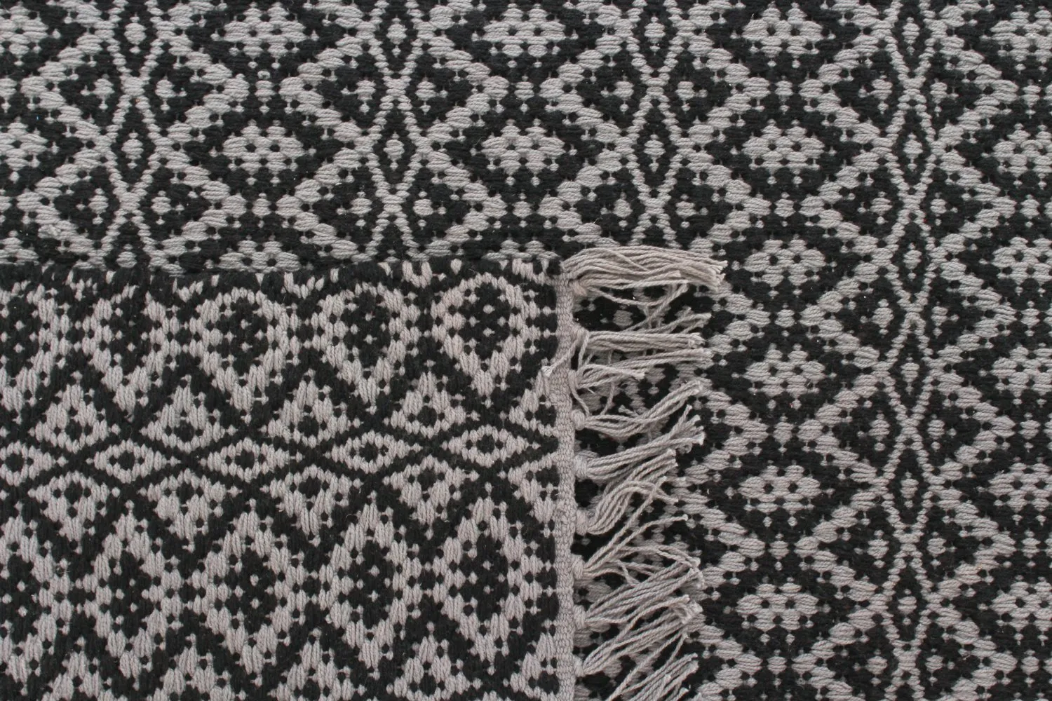 Tapis en patchwork - Lykke (gris/gris foncé)