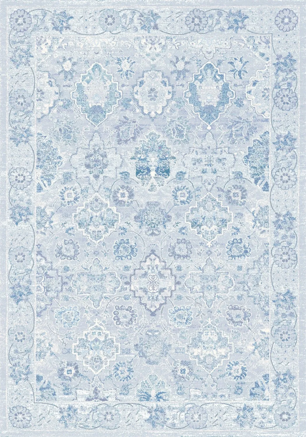 Tapis Wilton - Magnolia (bleu)