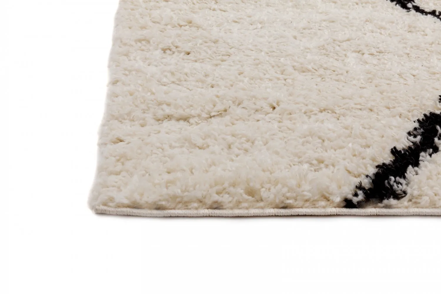Tapis ronds - Marsa (noir/blanc)