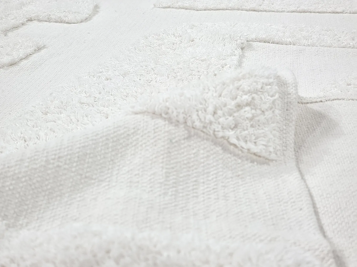 Tapis à poils longs - Alexa Natural Cotton Shaggy (blanc cassé)