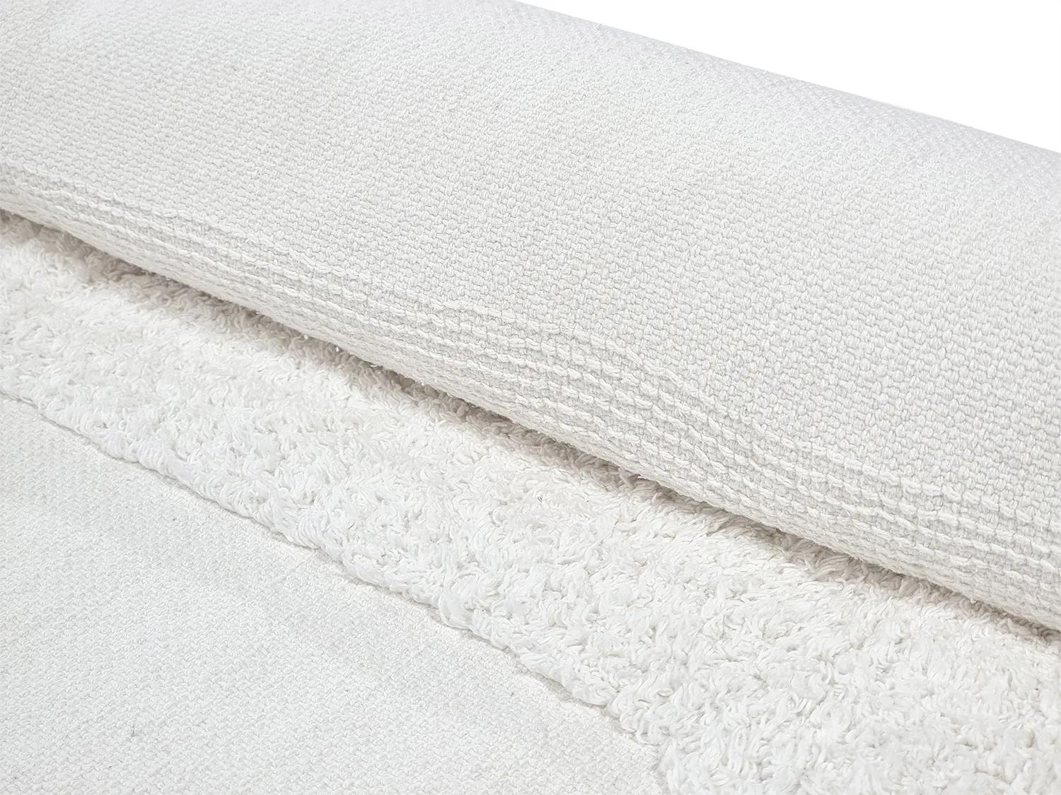 Tapis à poils longs - Alexa Natural Cotton Shaggy (blanc cassé)