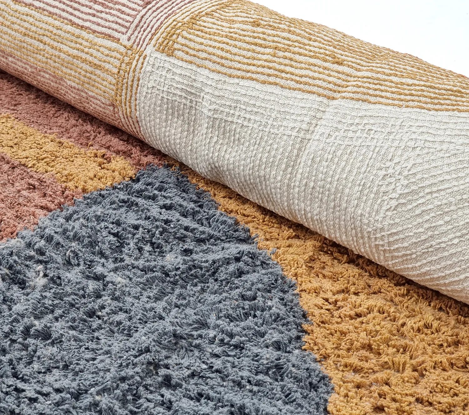 Tapis à poils longs - Alpe Natural Cotton Shaggy (multi)