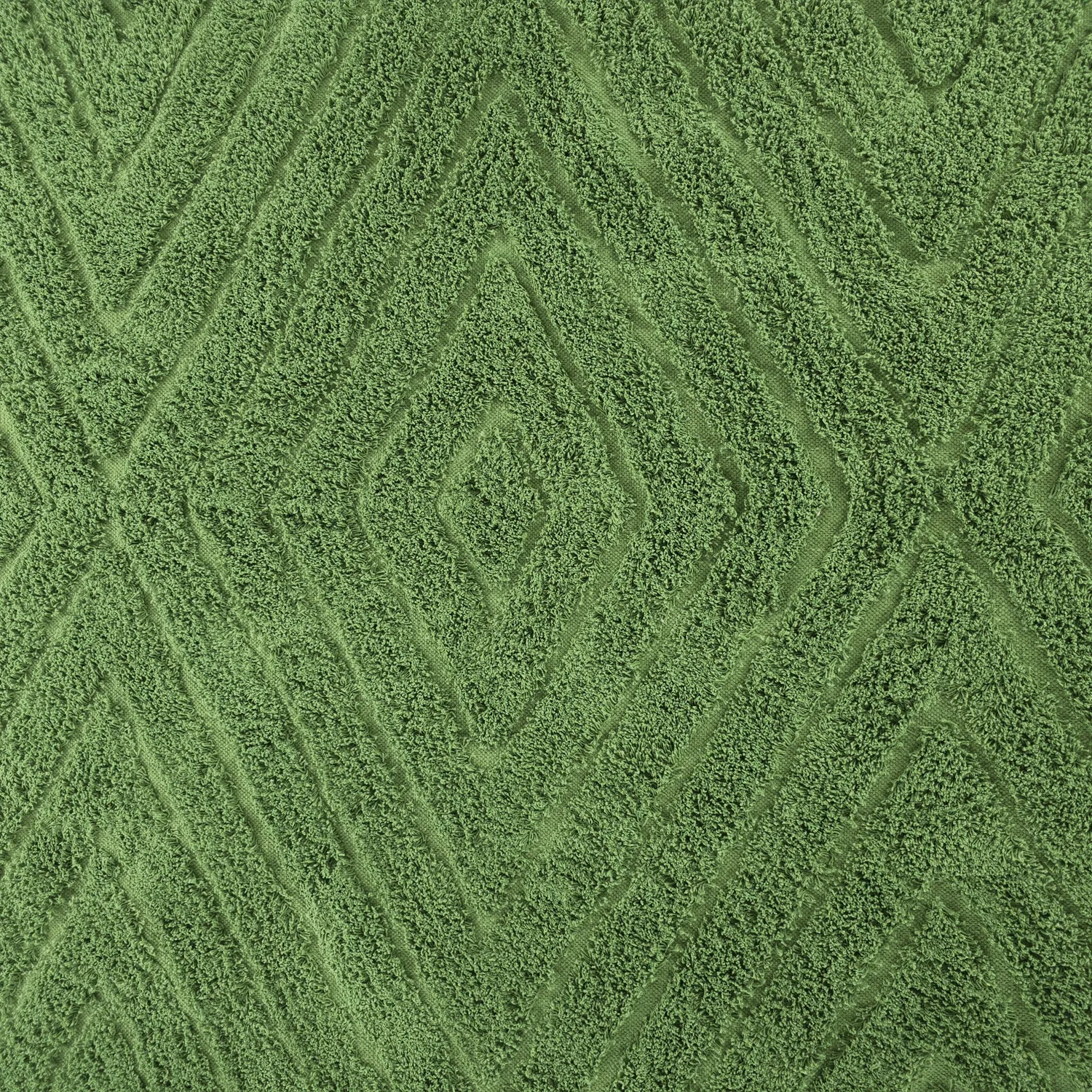 Tapis à poils longs - Amberley Natural Cotton Shaggy (vert)