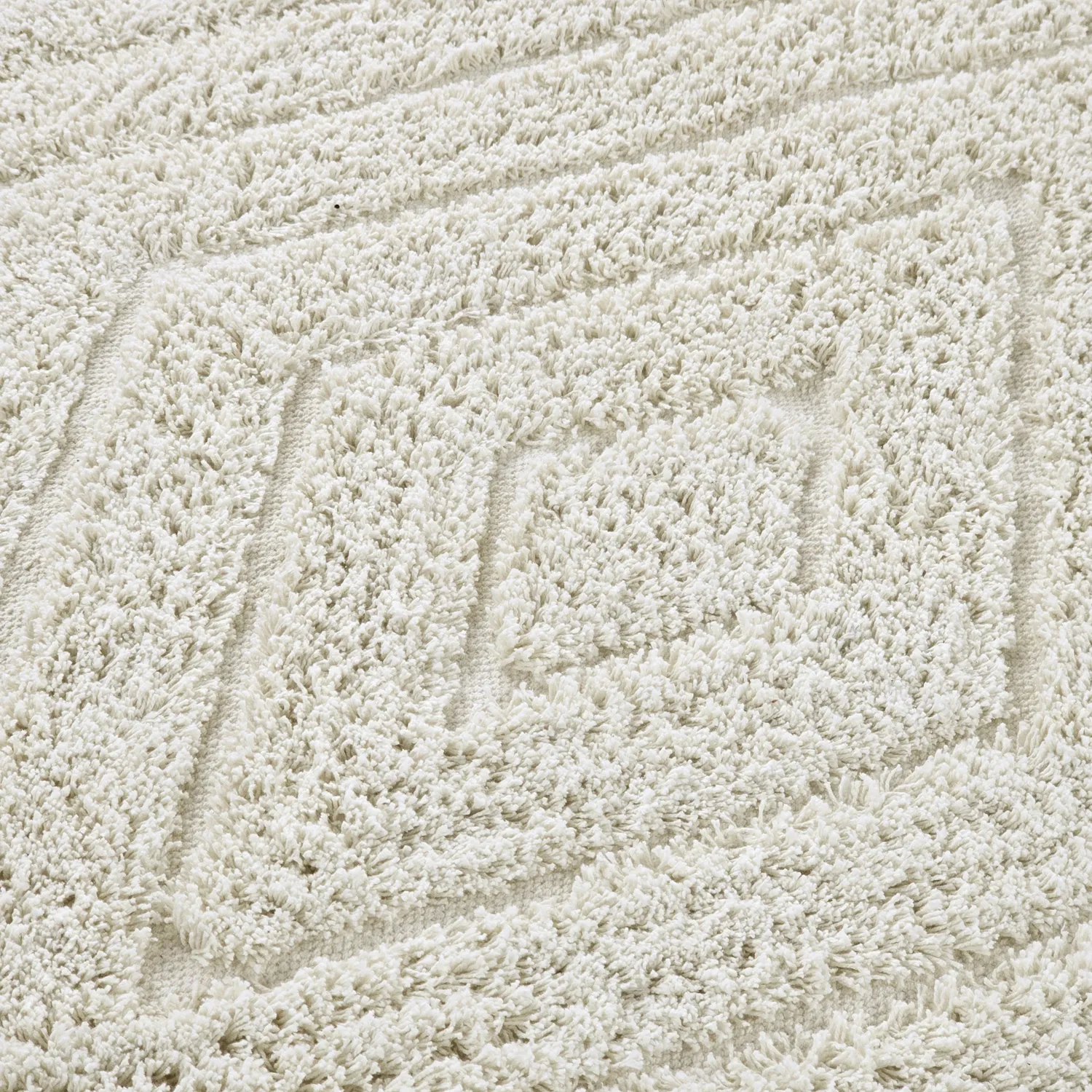 Tapis rond - Amberley Natural Cotton Shaggy (umazano bela)