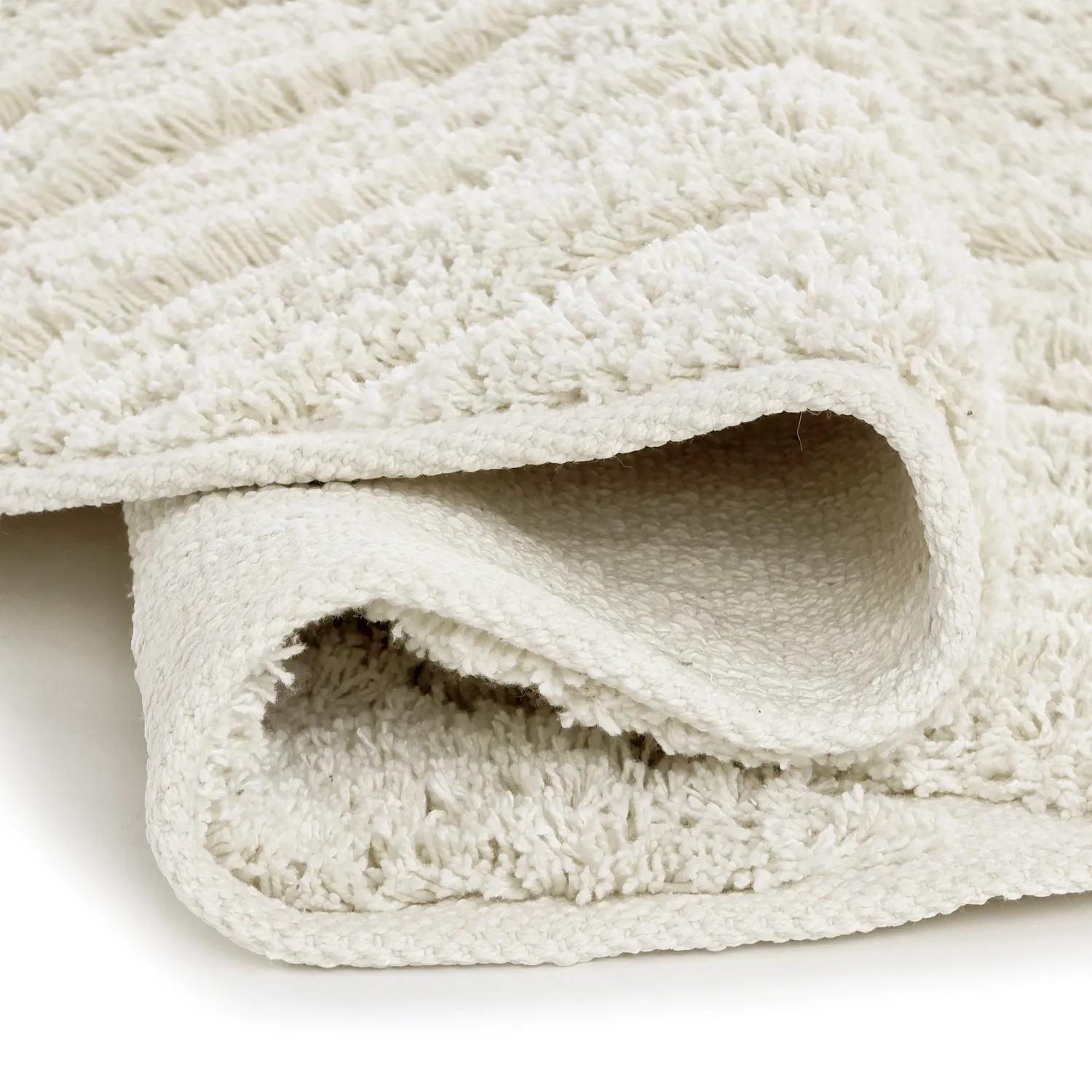 Tapis rond - Amberley Natural Cotton Shaggy (umazano bela)