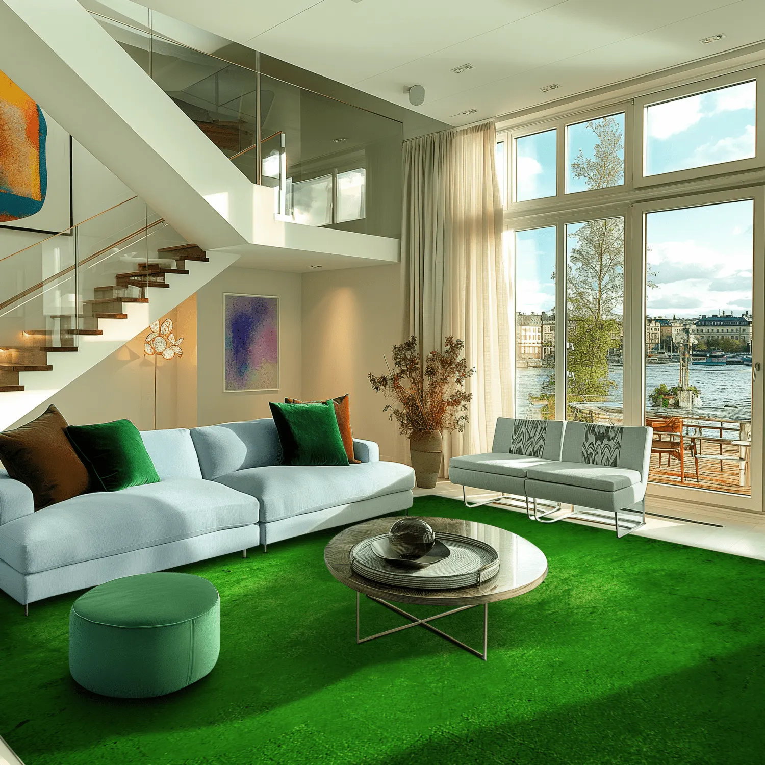 Tapis Wilton - Anzio (vert)
