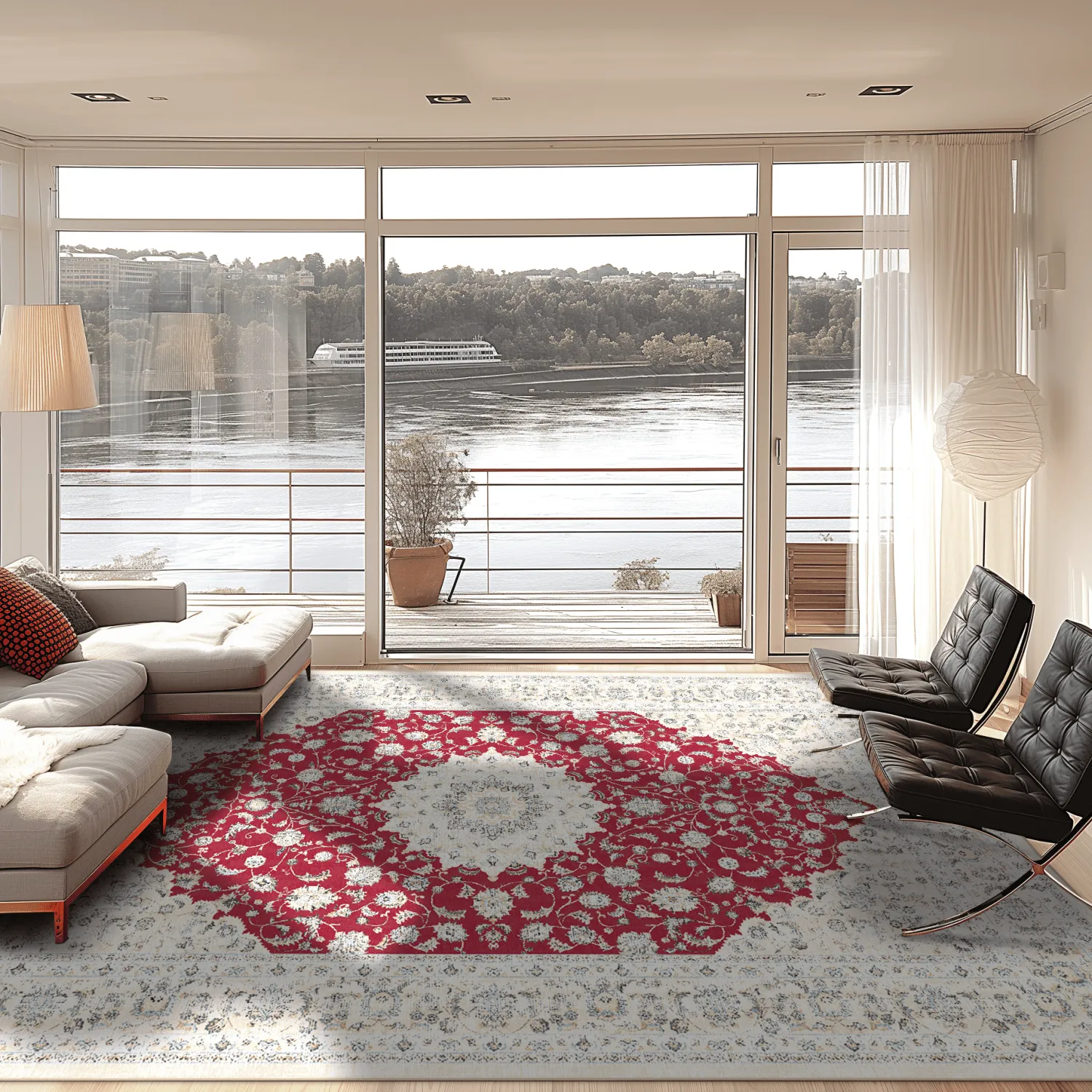 Tapis Wilton - Arabella (rouge)