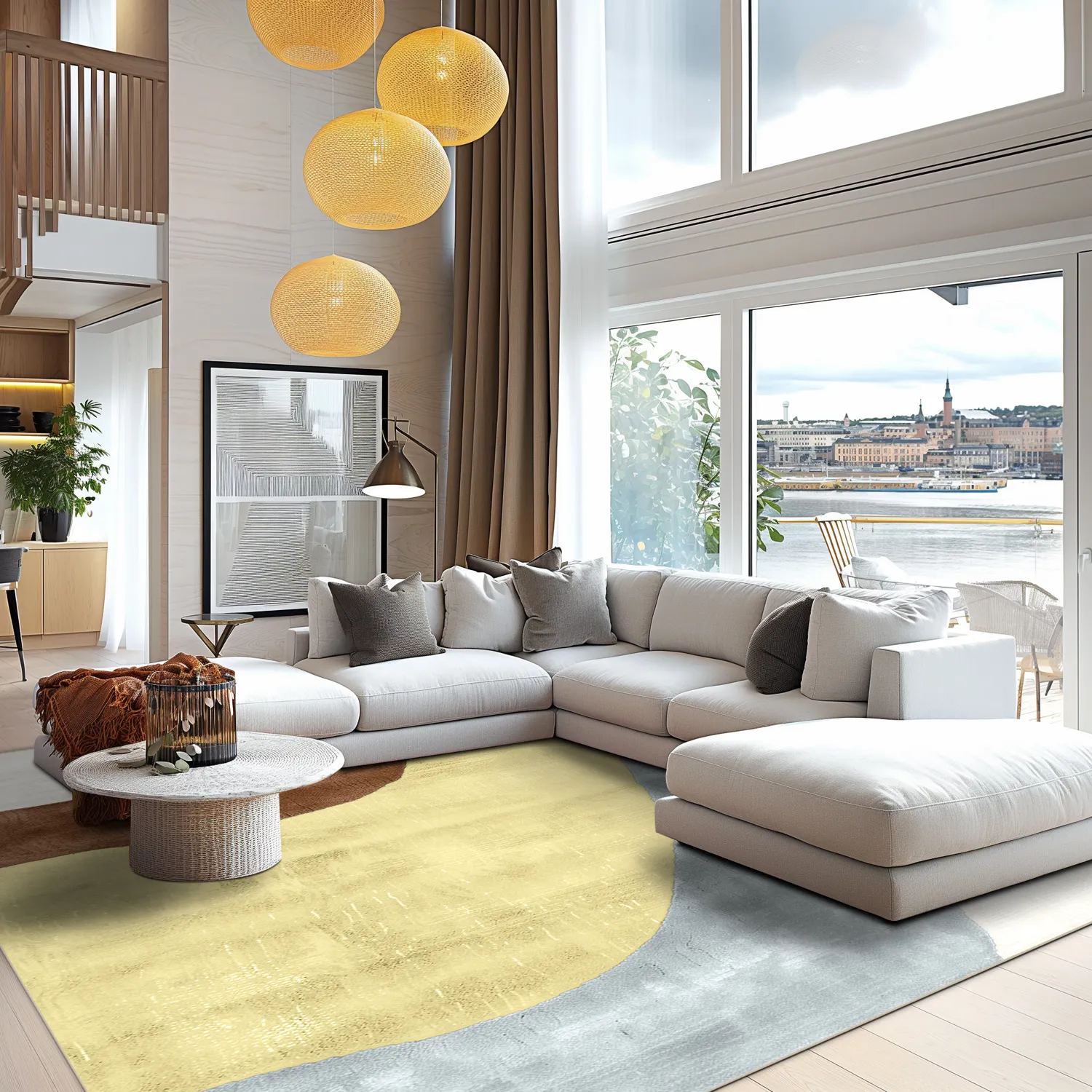 Tapis Wilton - Barcelone (jaune)