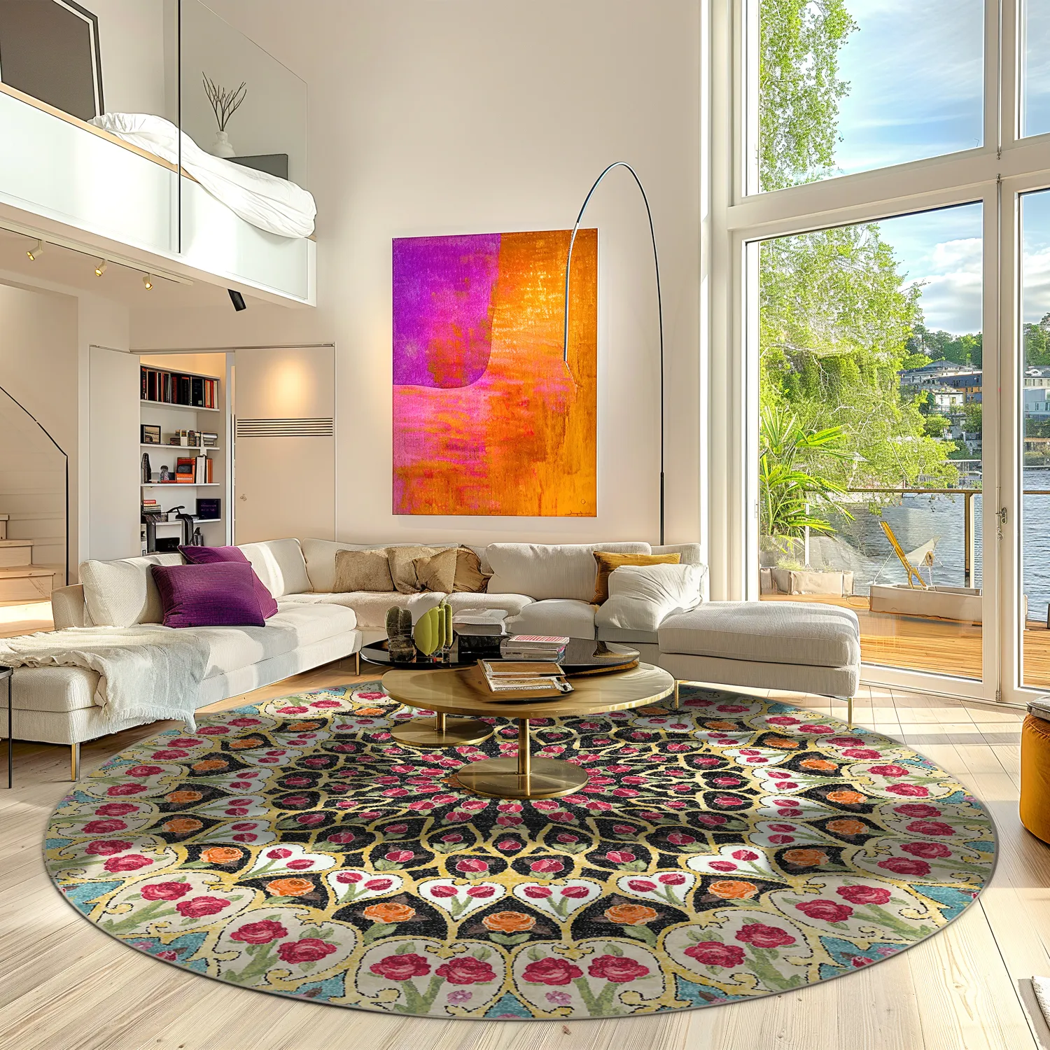 Tapis rond - Barete (multicolore)