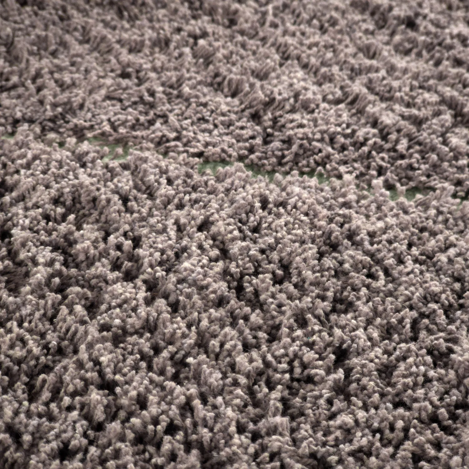 Tapis à poils longs - Bellevue Natural Cotton Shaggy (taupe/vert)