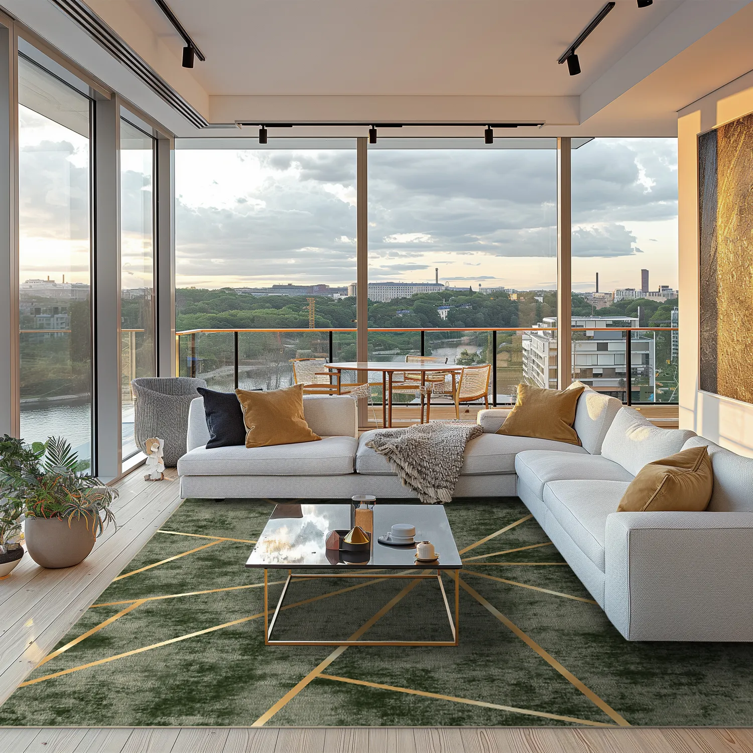 Tapis Wilton - Bellizzi (vert)