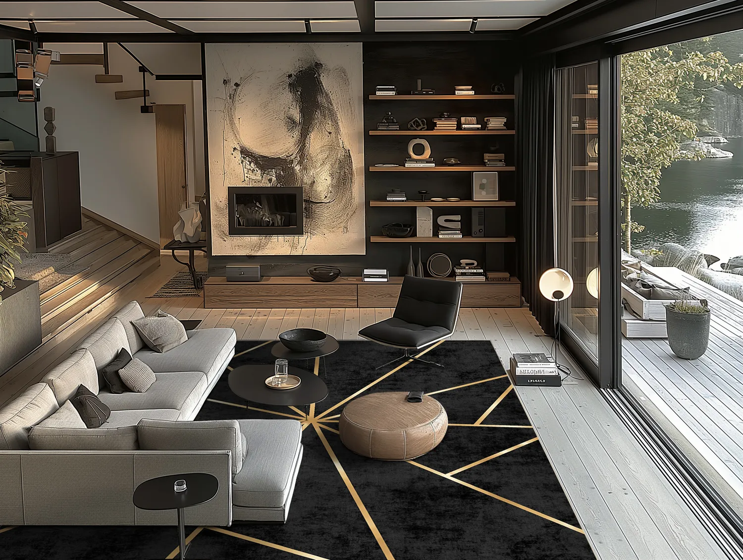 Tapis Wilton - Bellizzi (noir)