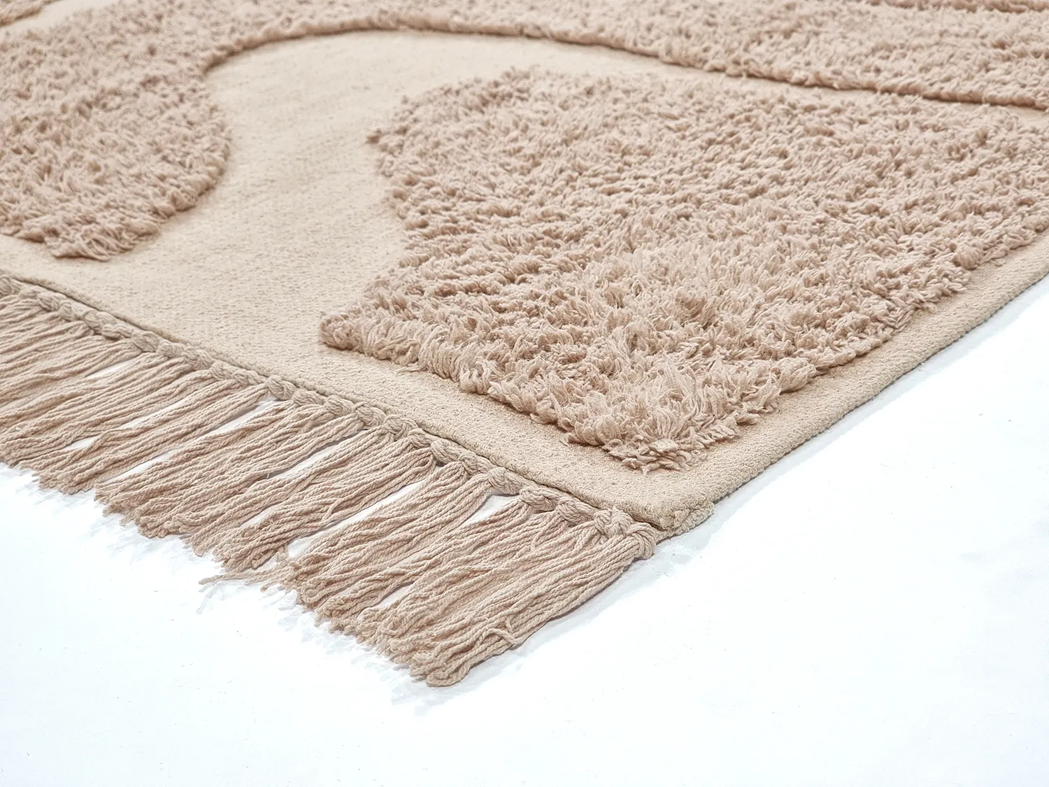 Tapis shaggy - Bonnie Natural Cotton Shaggy (beige)
