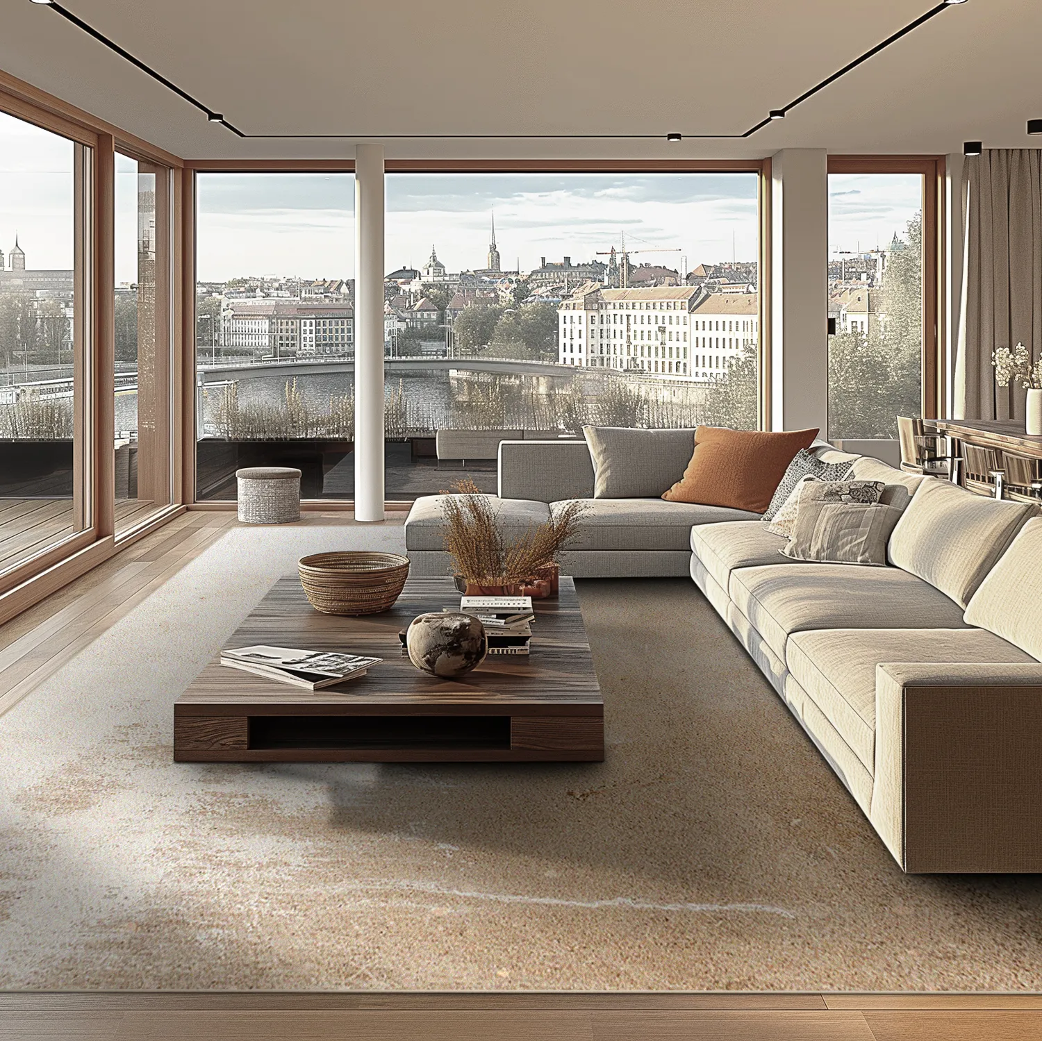 Tapis Wilton - Bornos (gris/beige)