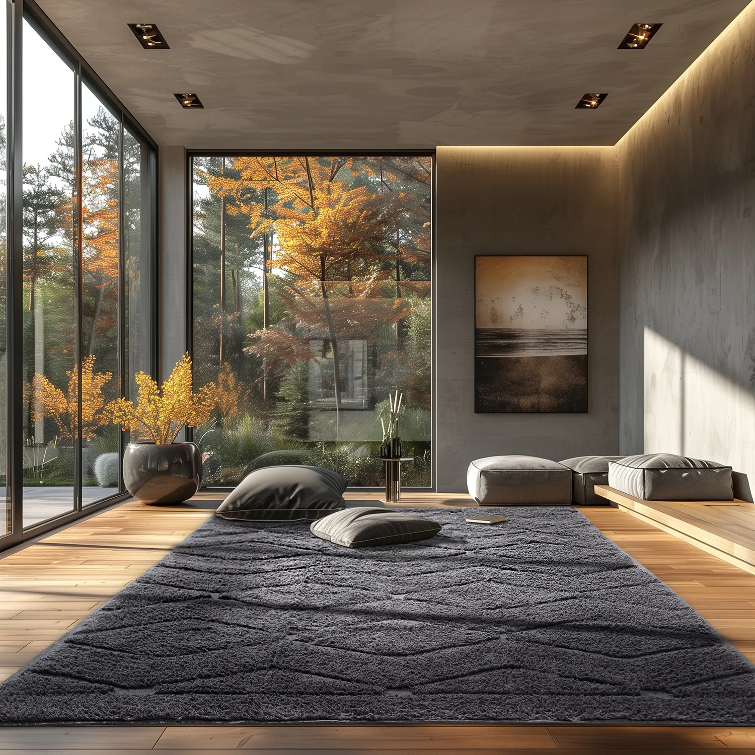 Tapis shaggy - Brynn Natural Cotton Shaggy (noir)