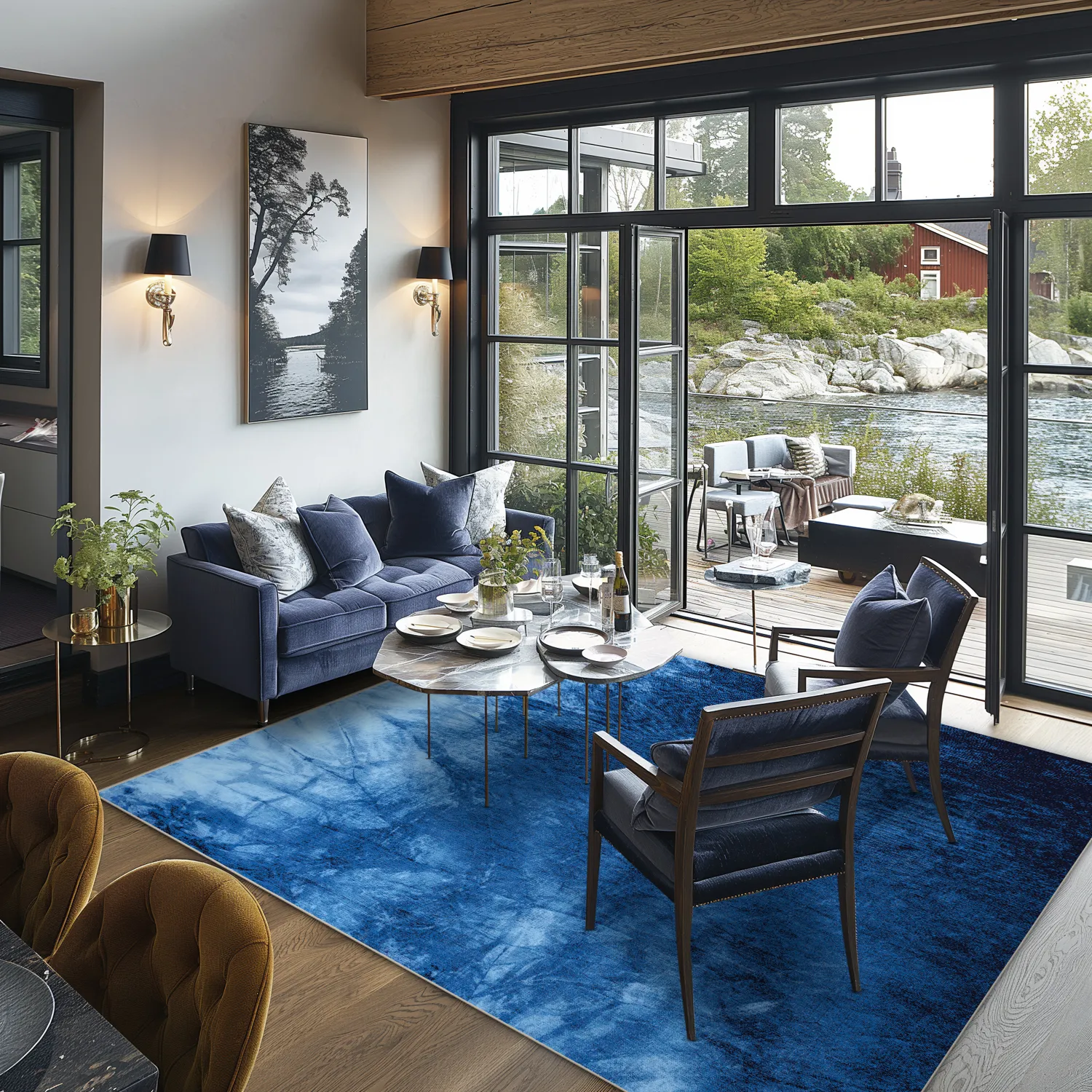 Tapis Wilton - Cargese (bleu)
