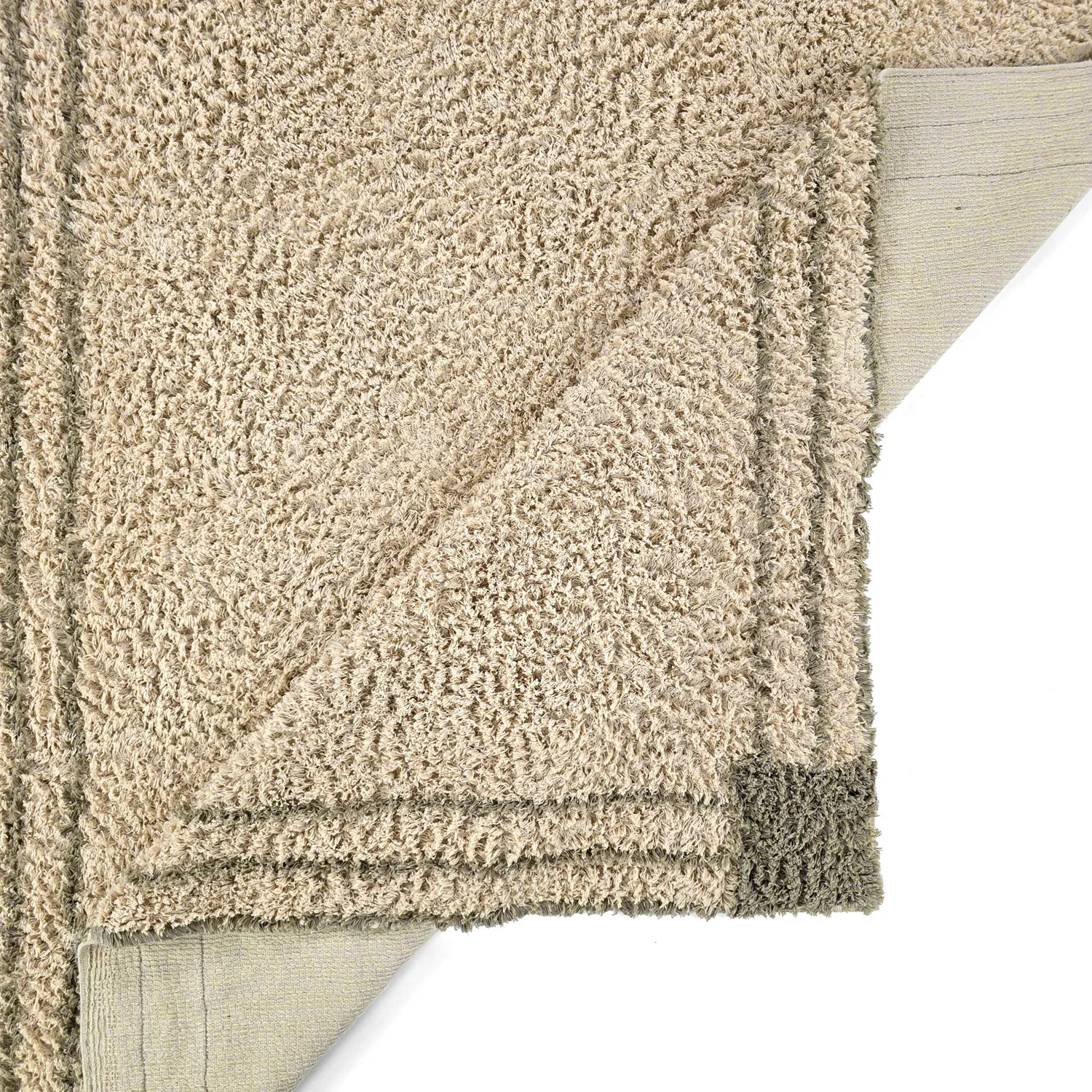 Tapis shaggy - Cataya Natural Cotton Shaggy (beige/taupe)