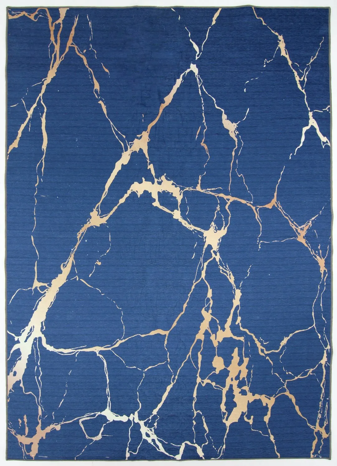 Tapis Wilton - Cesina (bleu/doré)